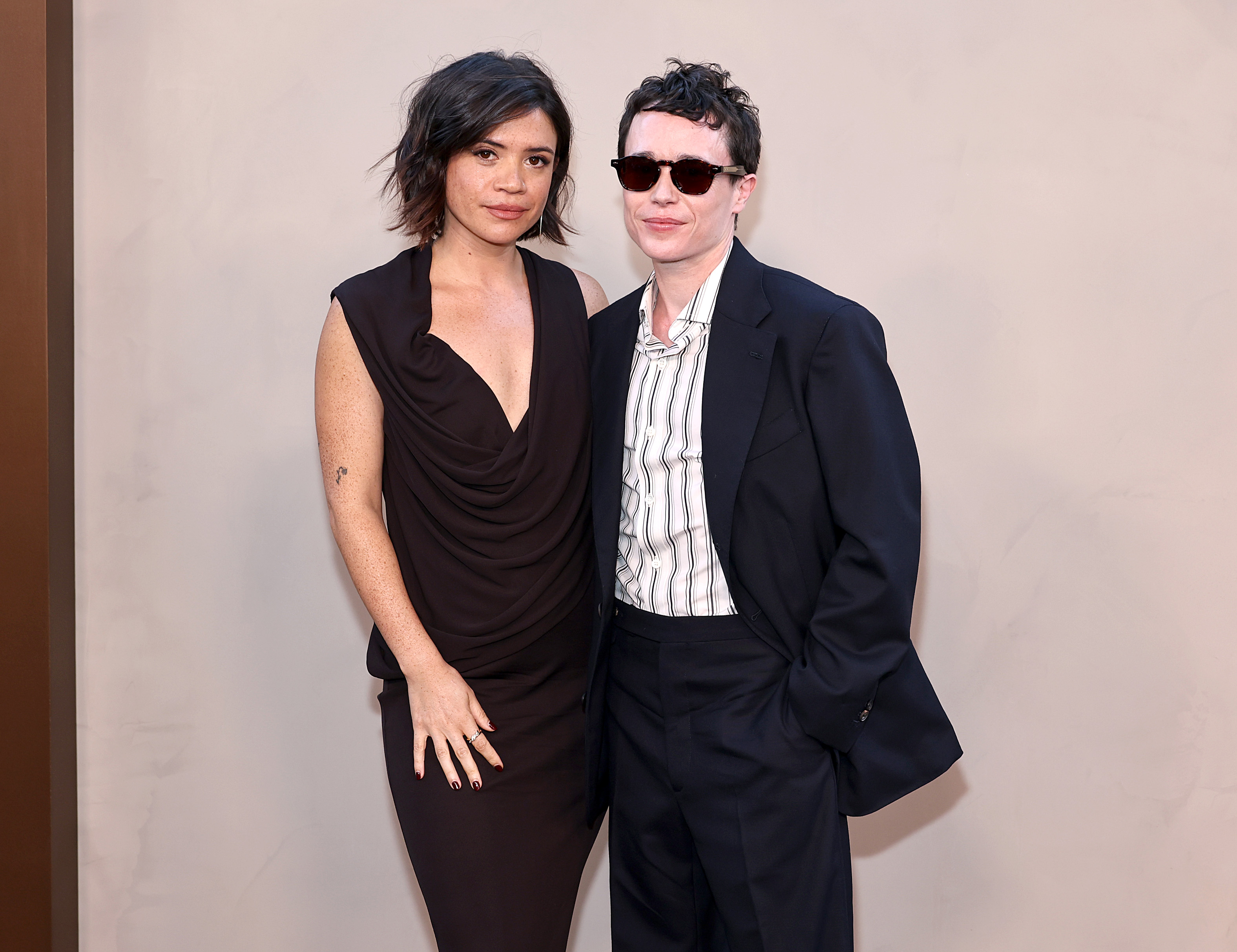 Elliot Page and Julia Shiplett at AMC Lincoln Square Theater for The Odyssey New York premiere