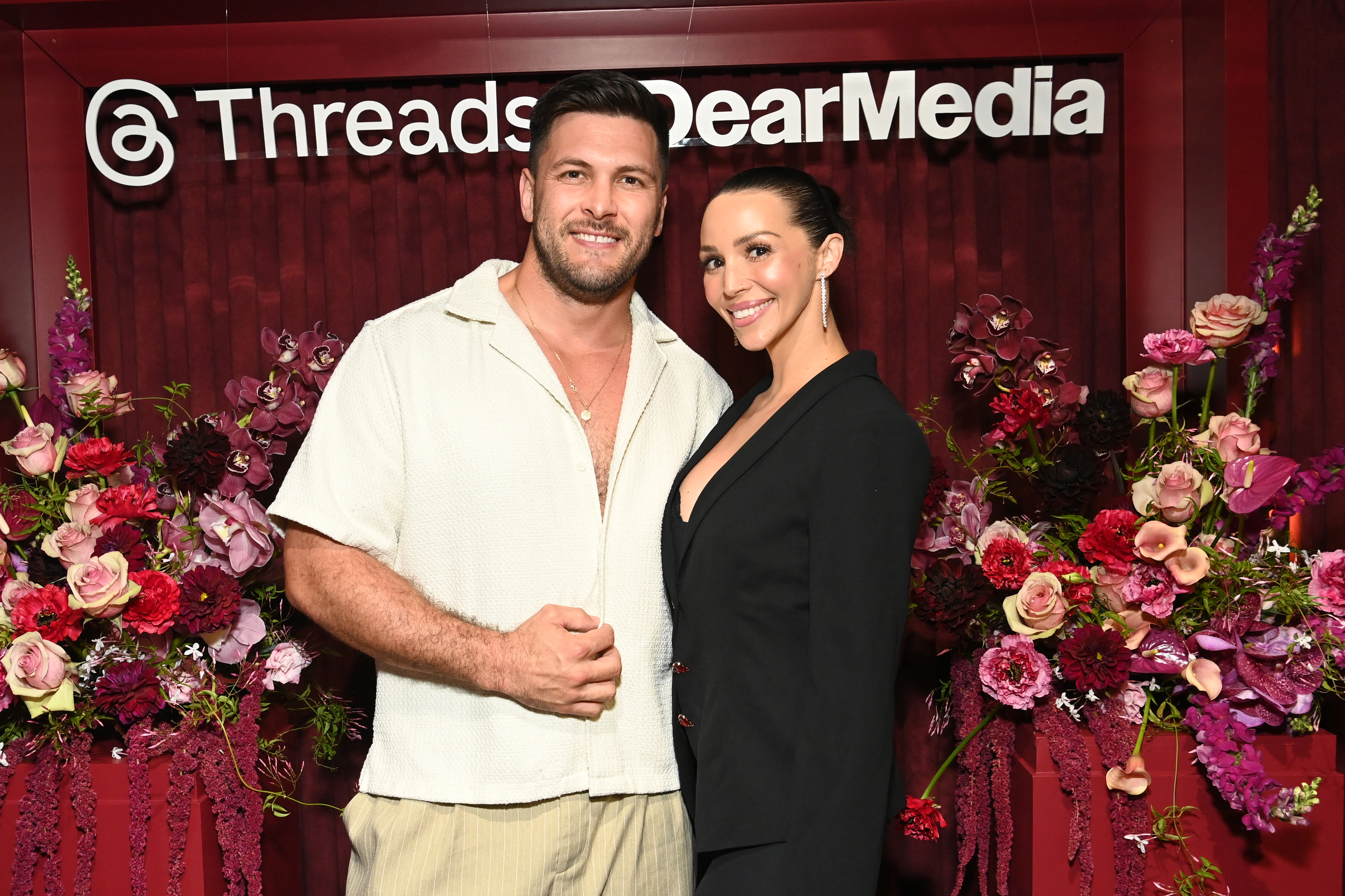 Brock Davies and Scheana Shay at the Threads x Dear Media Reality TV Greats Dinner in Los Angeles