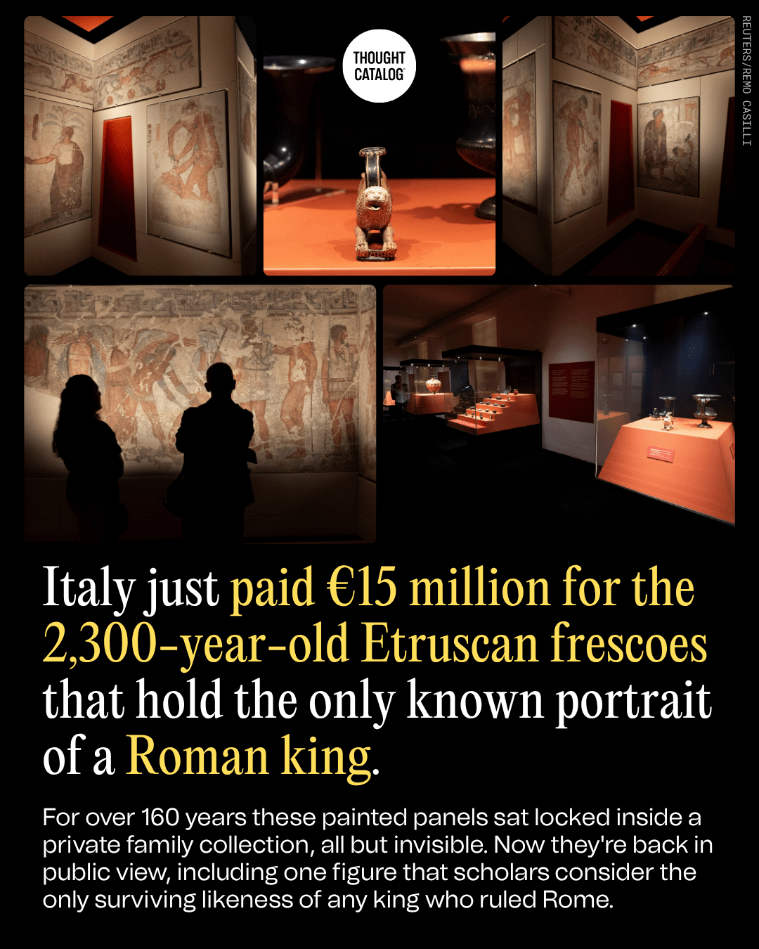 Italy Just Paid €15 Million for the 2,300-Year-Old Etruscan Frescoes That Hold the Only Known Portrait of a Roman King
