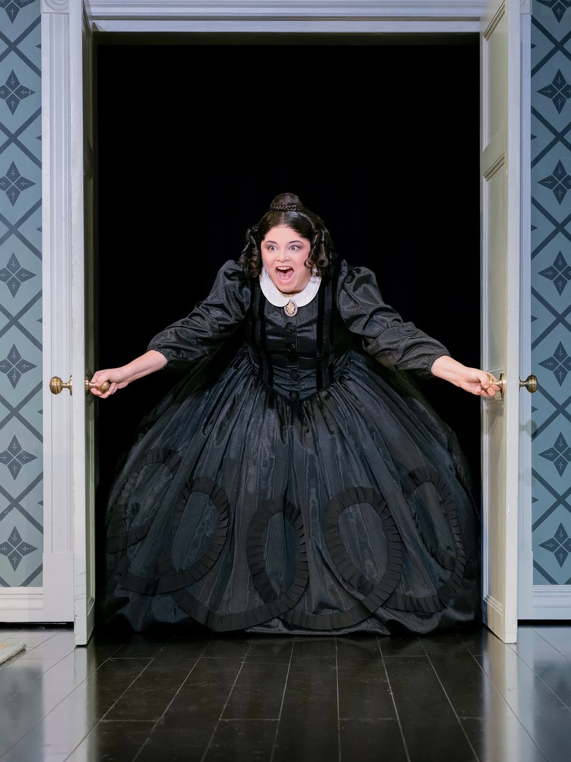 Click to open the image gallery Meg Stalter performing in Oh, Mary! on Broadway at the Lyceum Theatre