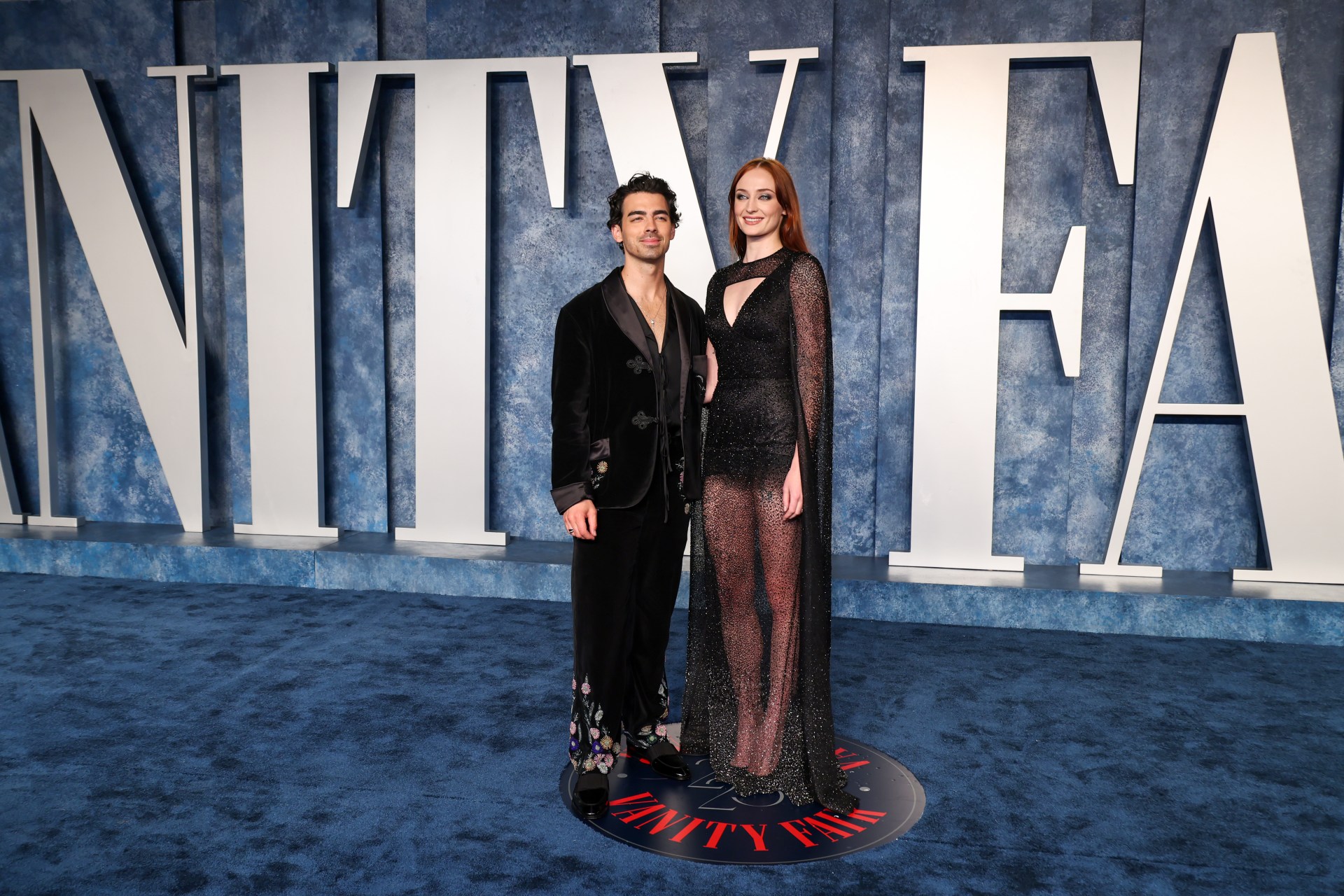 Joe Jonas and Sophie Turner at the 2023 Vanity Fair Oscar Party in Beverly Hills