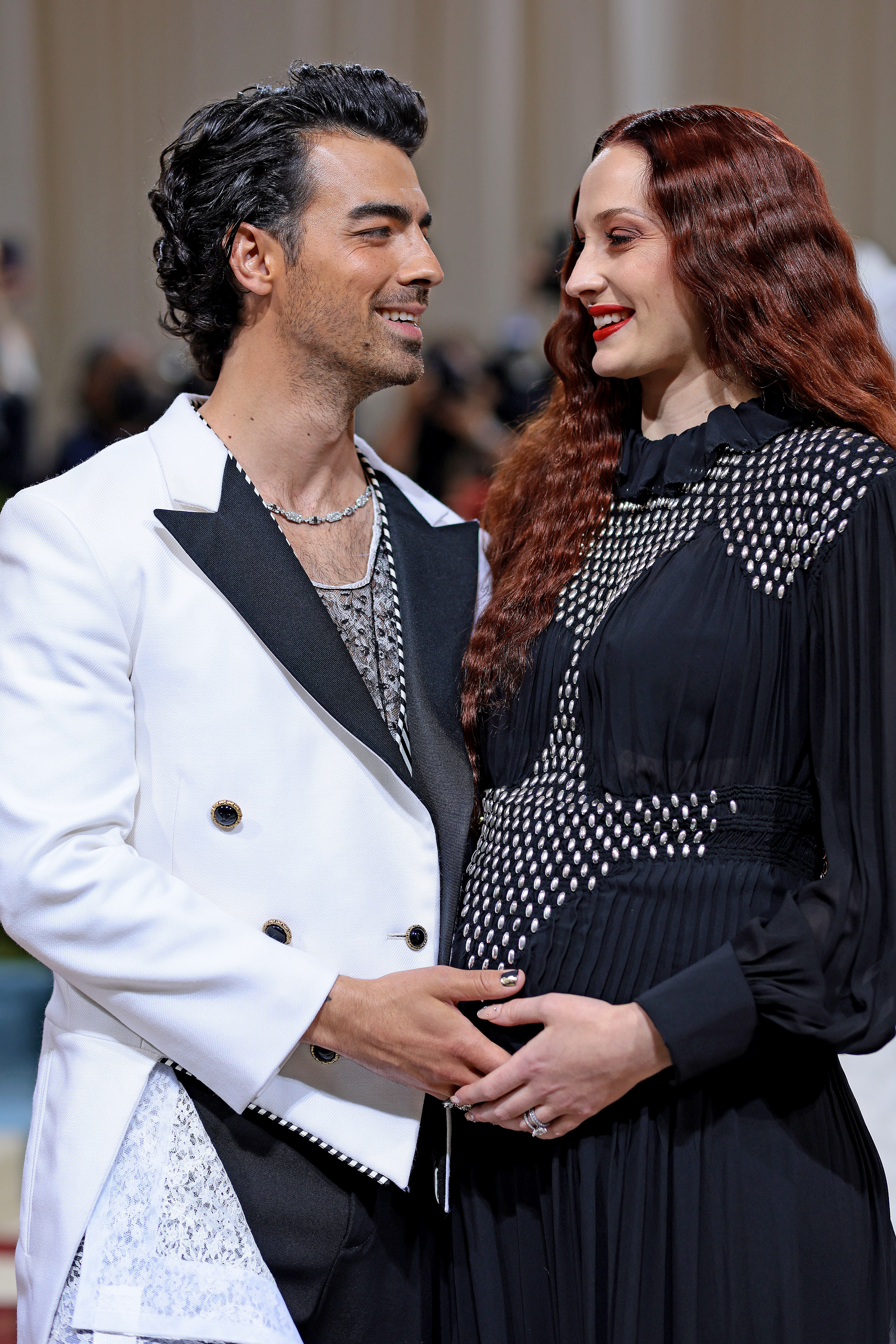 Joe Jonas and Sophie Turner at the 2022 Met Gala at the Metropolitan Museum of Art in New York City
