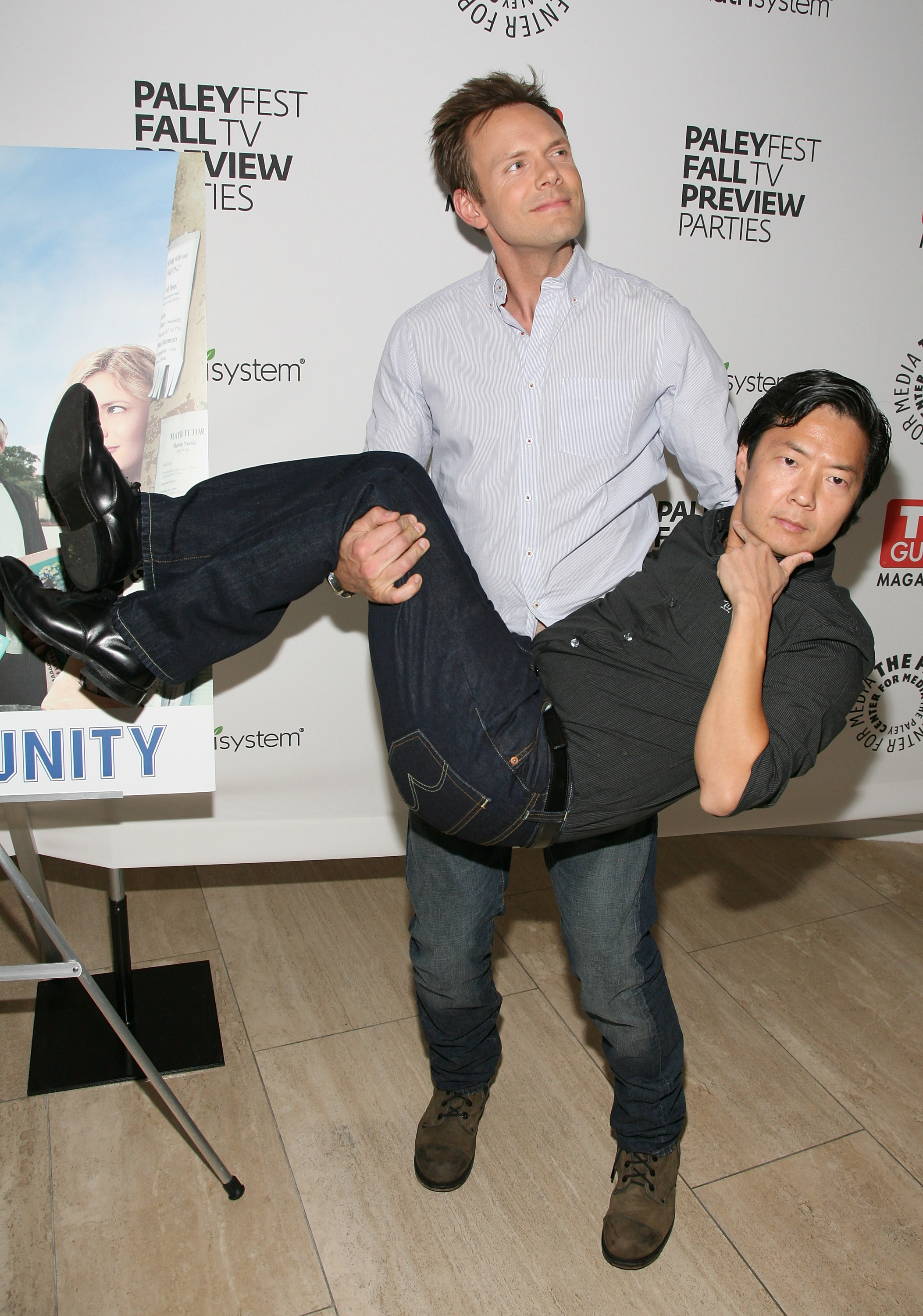 Joel McHale and Ken Jeong at the NBC Fall TV Preview Party at the Paley Center for Media in Beverly Hills
