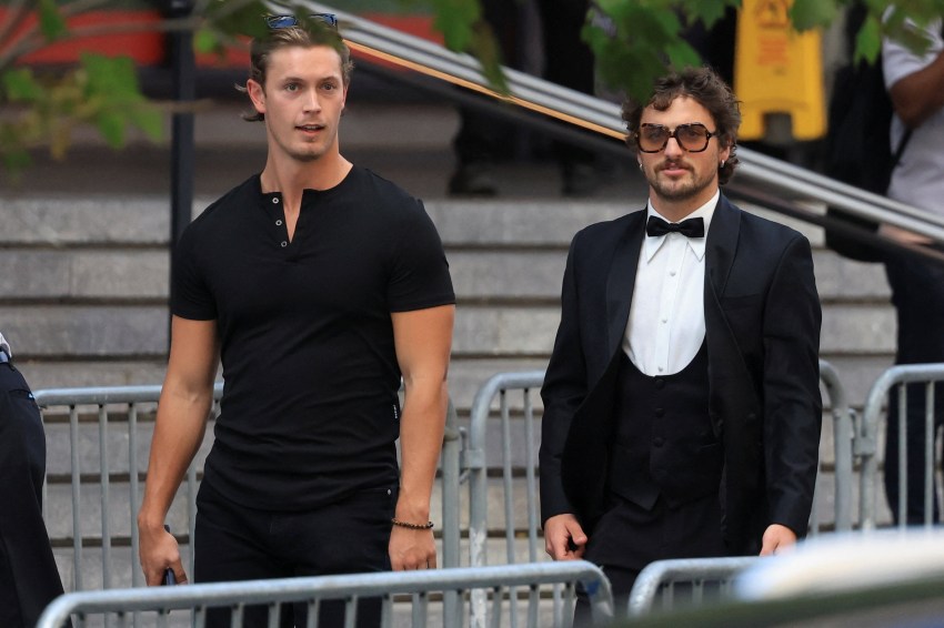 Benson Boone arriving at Madison Square Garden in New York City