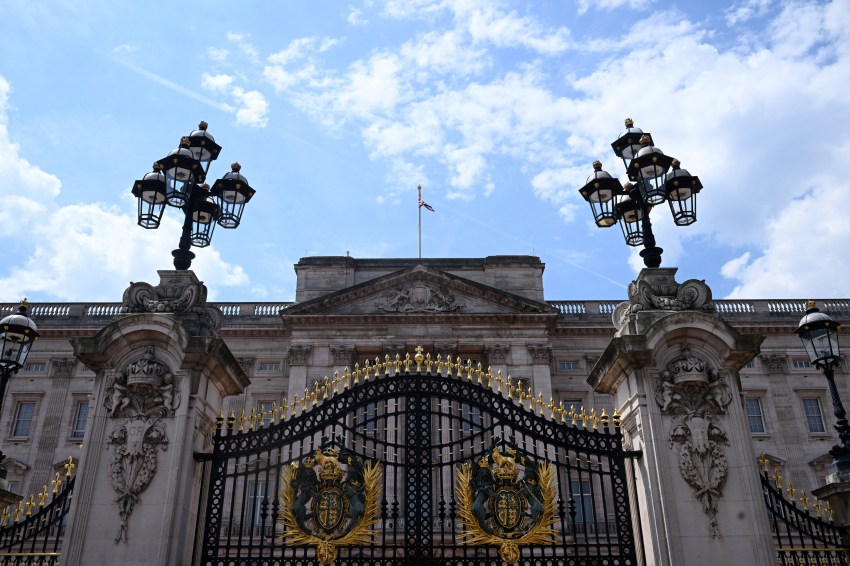 One of the gates of Buckingham Palace in London