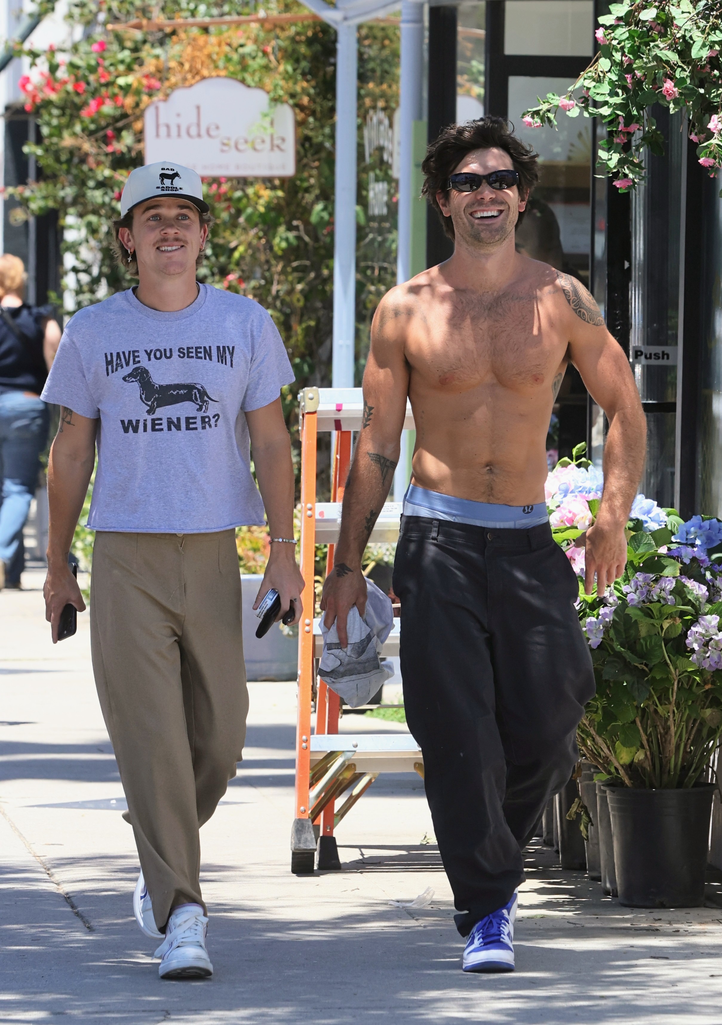 KJ Apa and John Owen Lowe out and about in Los Angeles on July 8, 2025.