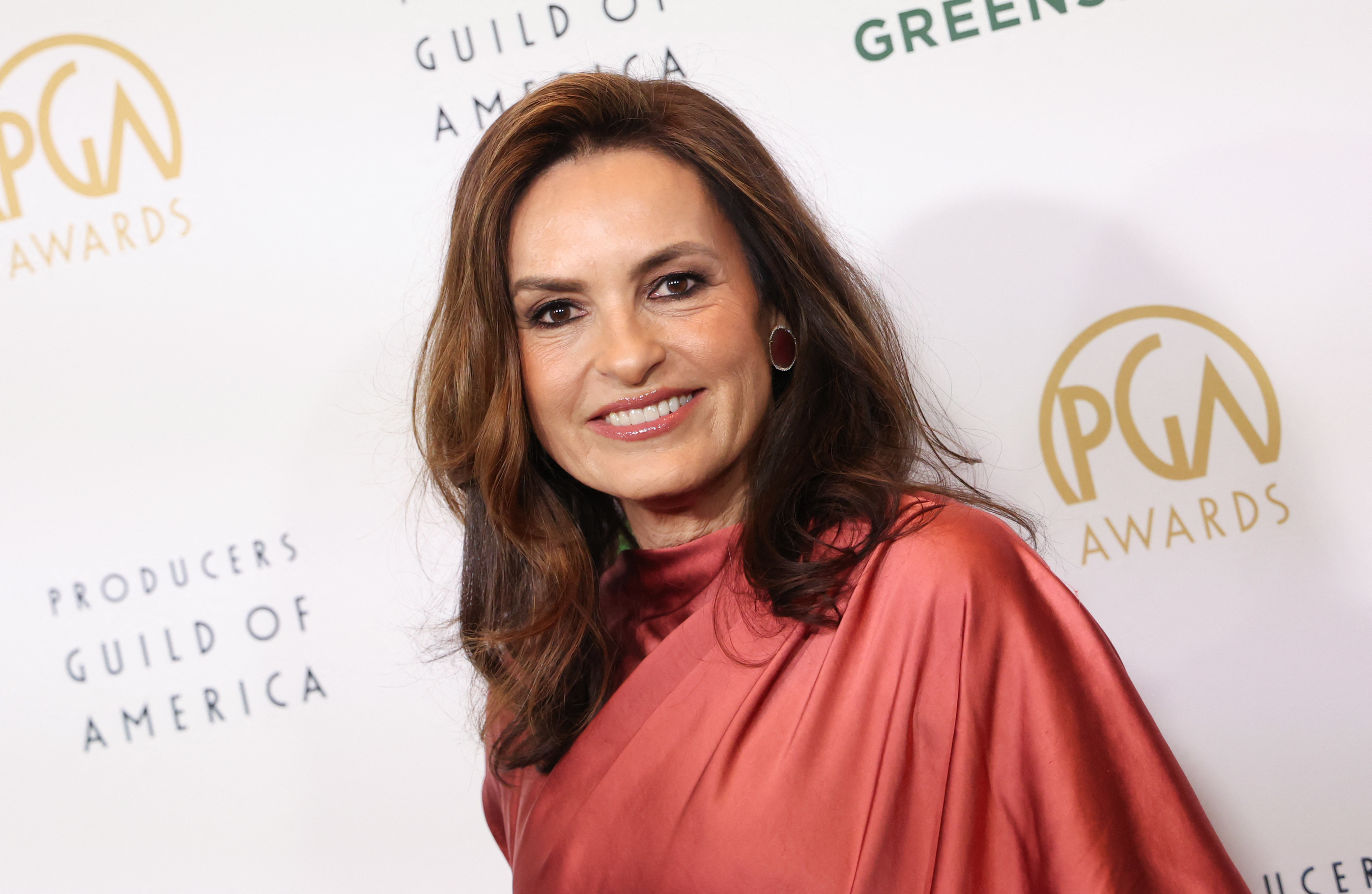 Mariska Hargitay on the red carpet at the 37th Annual Producers Guild Awards in Los Angeles