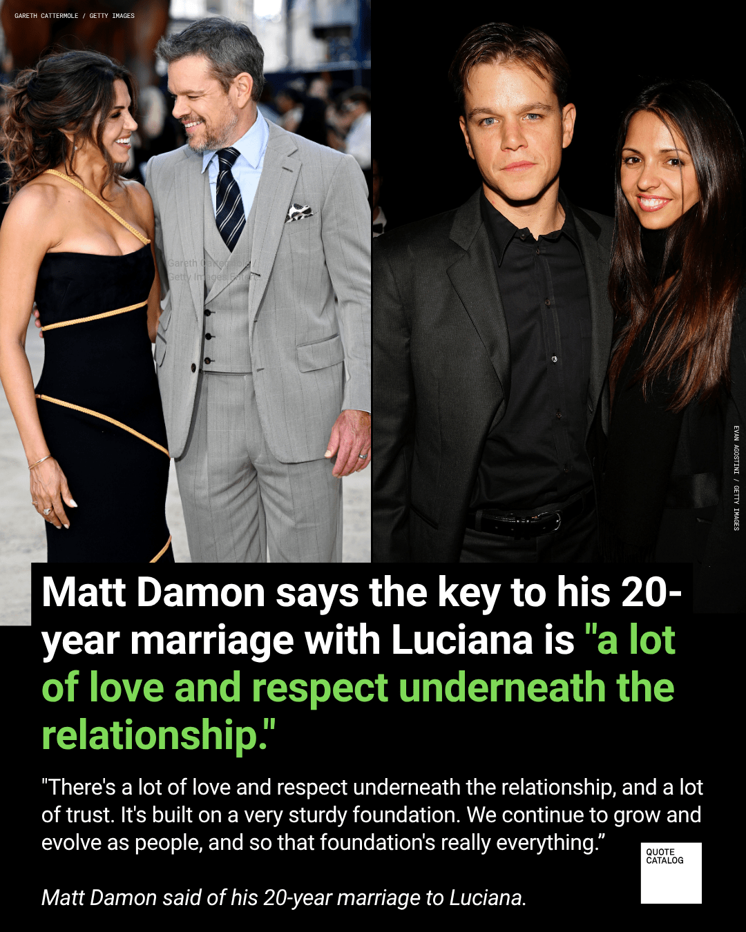 Matt Damon Says the Key to His 20-Year Marriage with Luciana Is This