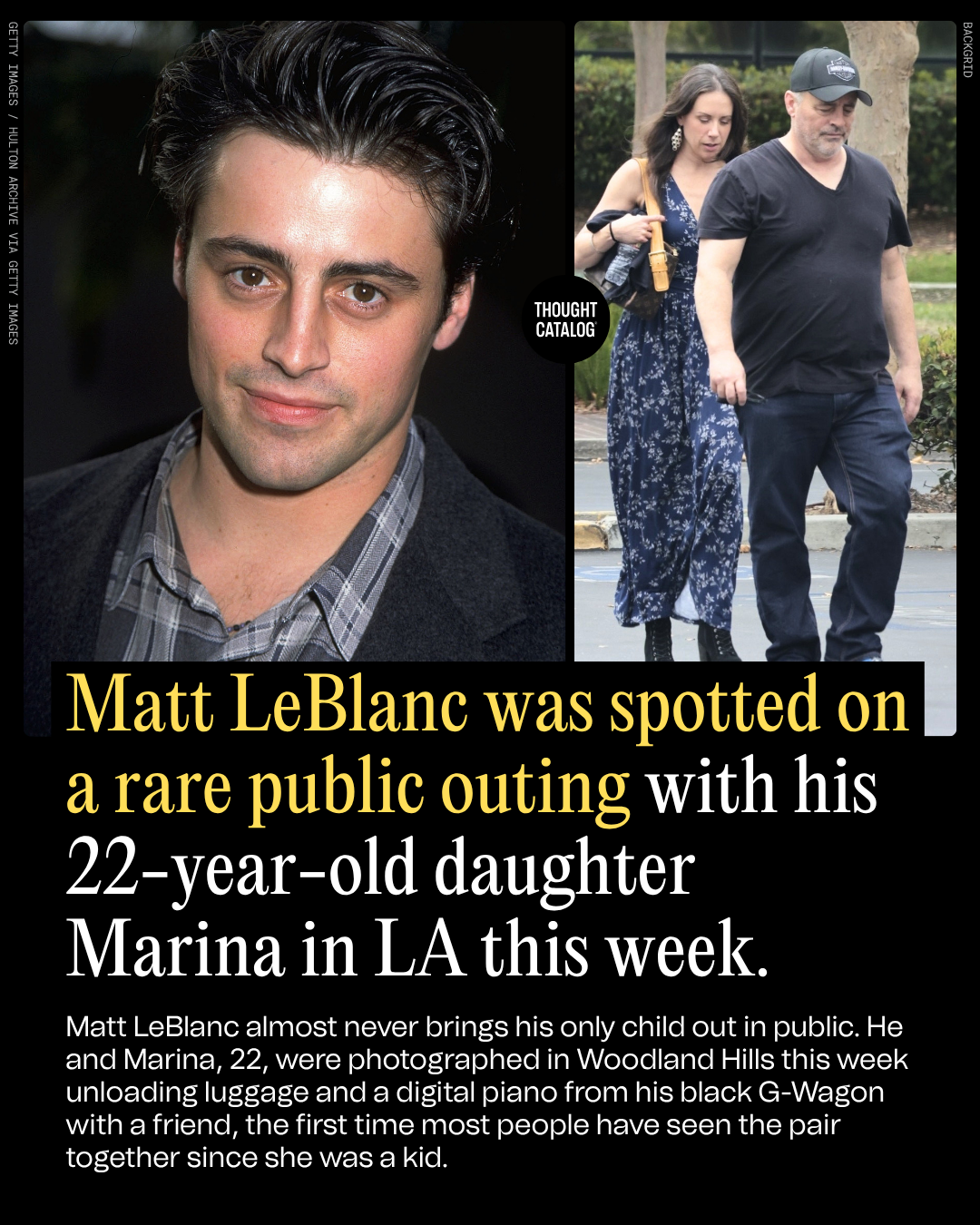Matt Leblanc Was Spotted on a Rare Public Outing with His 22-Year-Old Daughter Marina in LA This Week