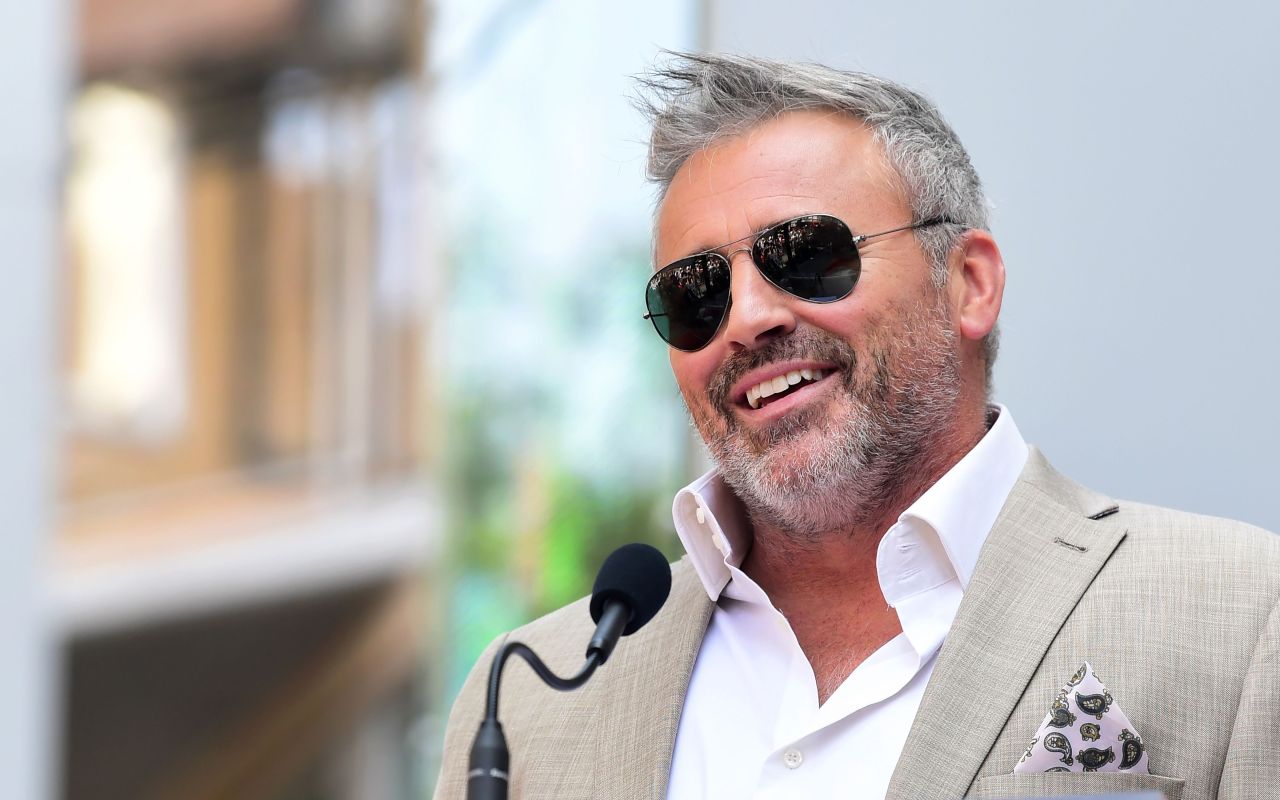 Matt LeBlanc speaking at a Hollywood Walk of Fame star ceremony in 2019