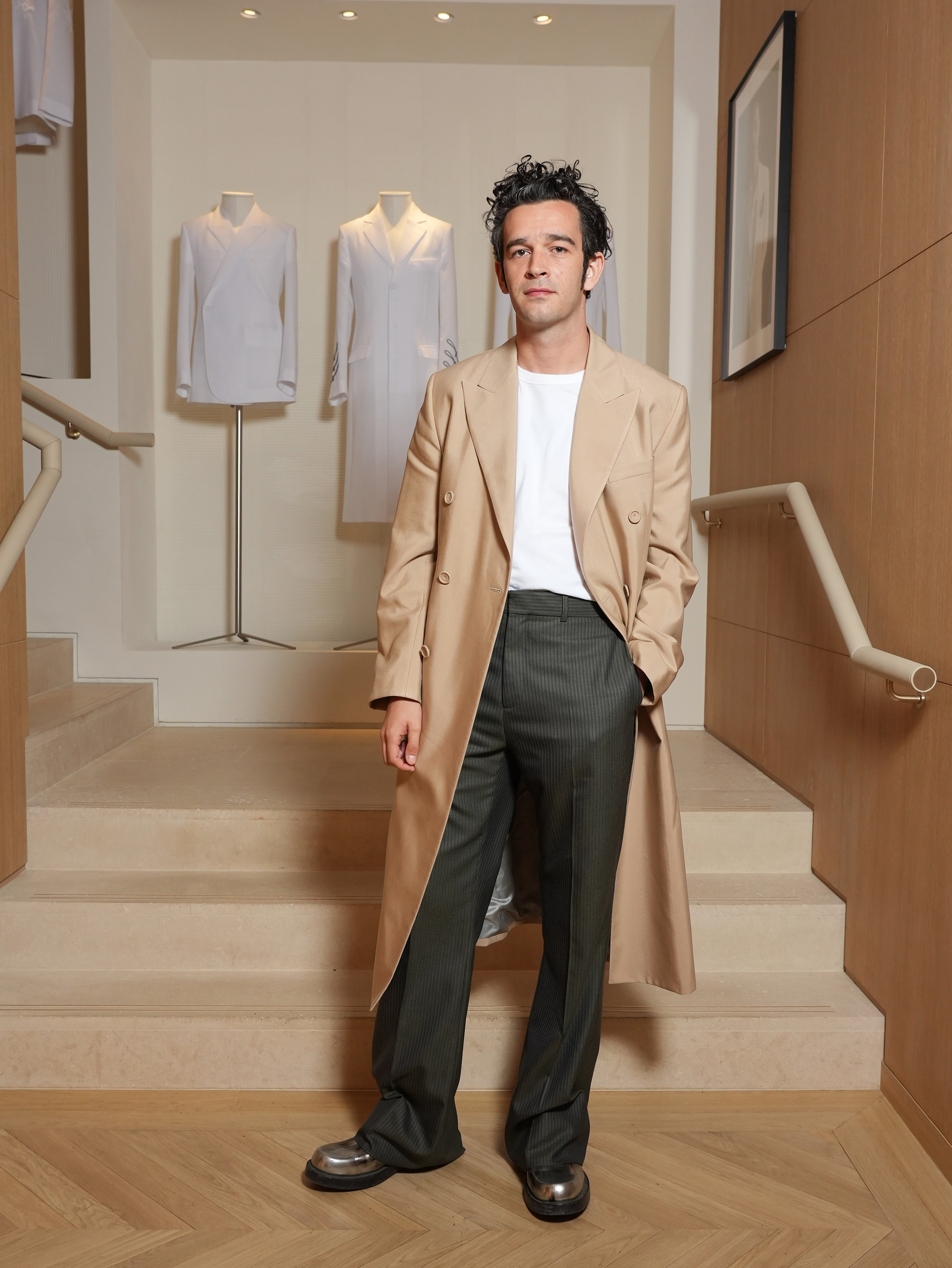 Matthew Healy at the Christian Dior after-show party during Paris Fashion Week in June 2022