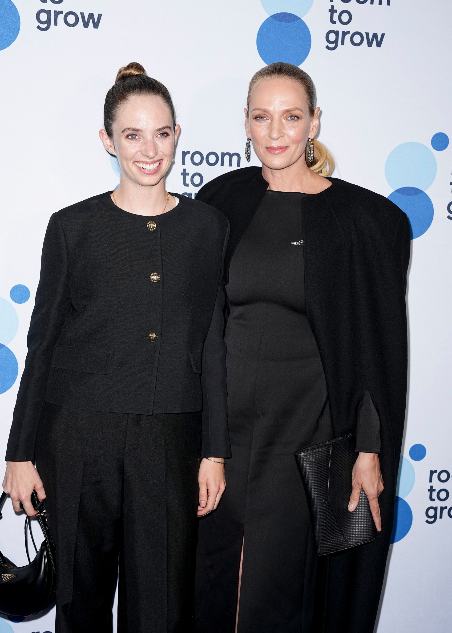 Maya Hawke and Uma Thurman at Room To Grow's 25th Anniversary Gala at the Ziegfeld Ballroom in New York City