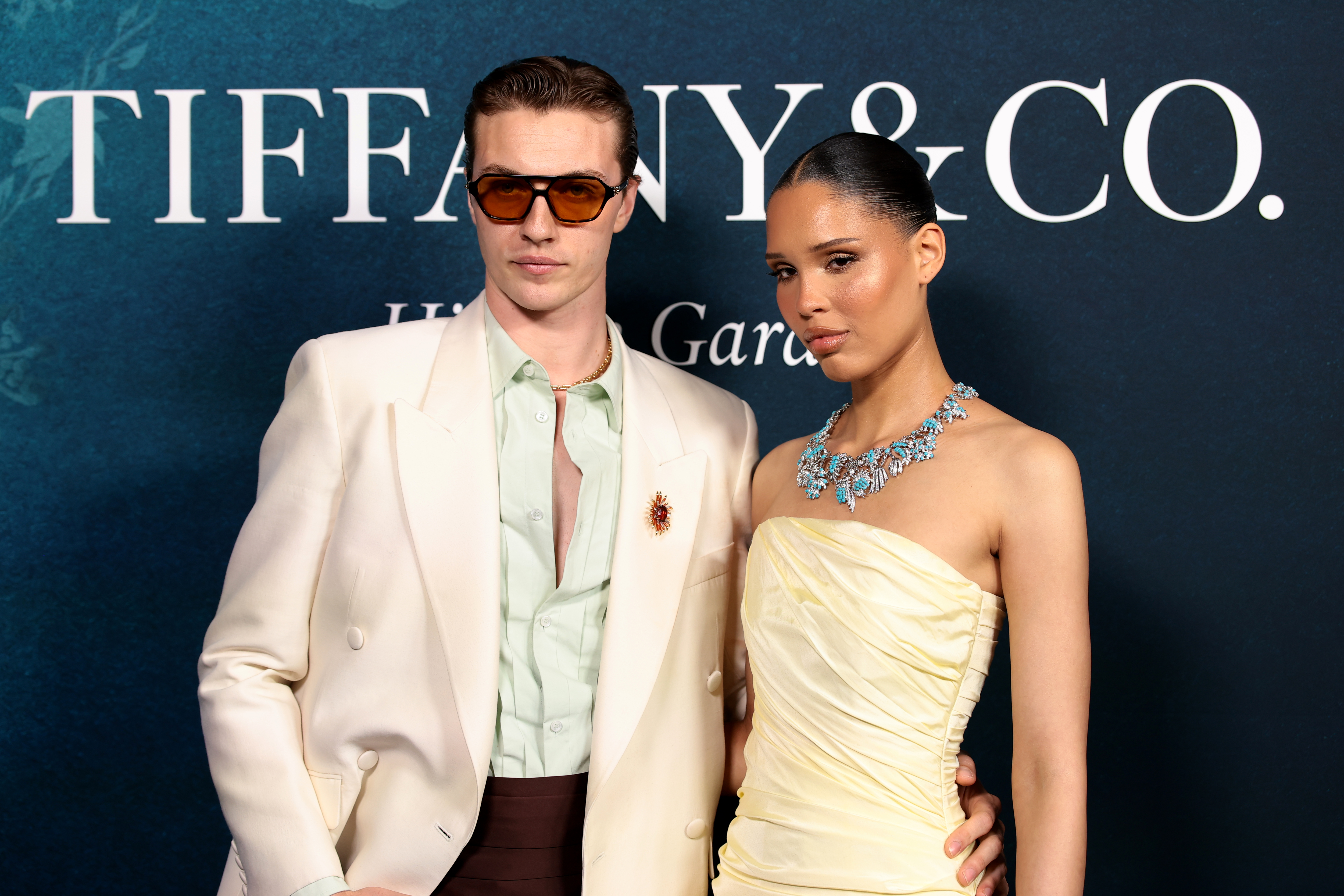 Click to open the image gallery Lucky Blue Smith and Nara Smith at the Tiffany & Co. Blue Book 2026 launch event at Park Avenue Armory in New York City