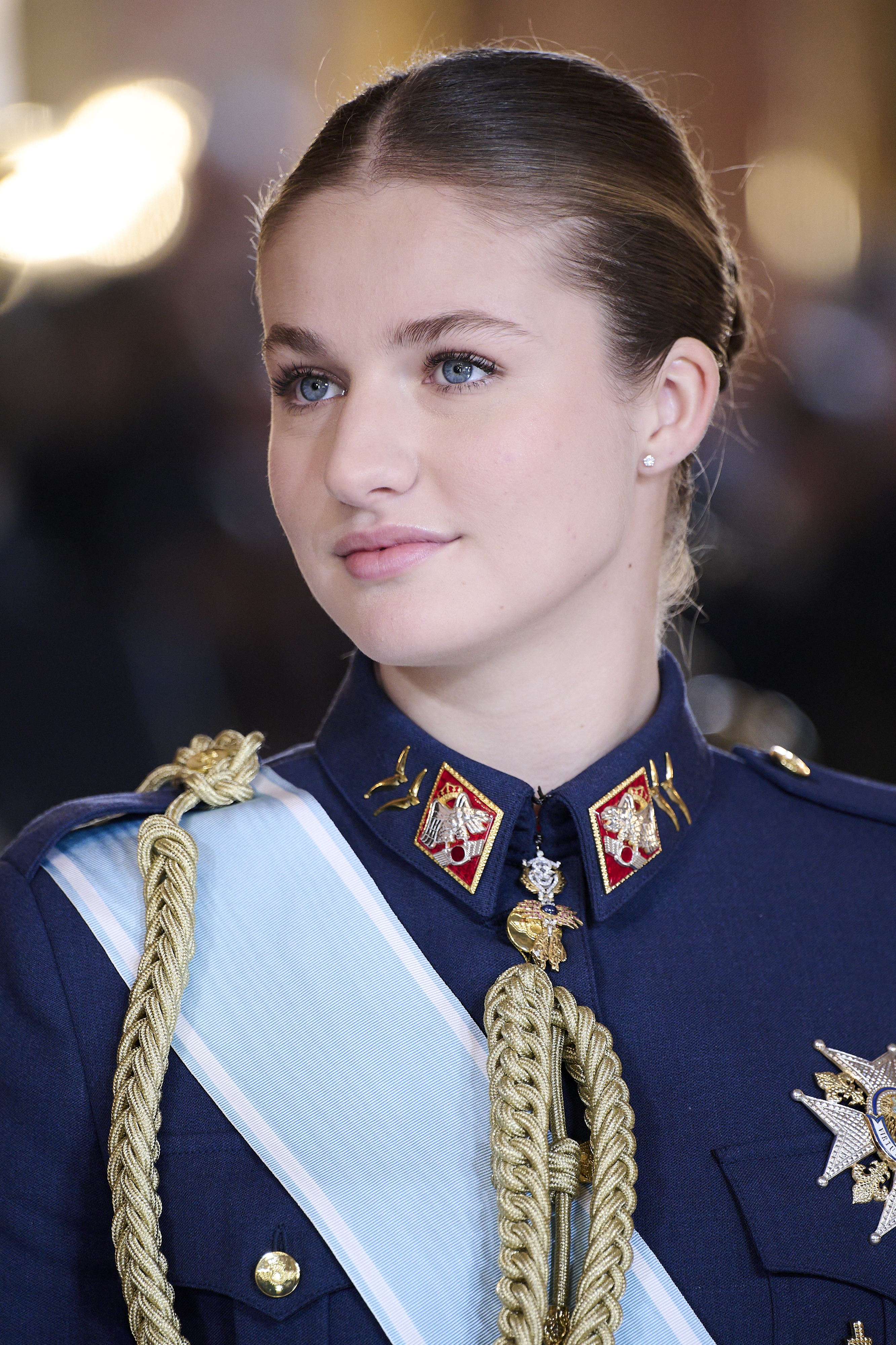 Crown Princess Leonor of Spain at the Pascua Militar ceremony at the Royal Palace in Madrid