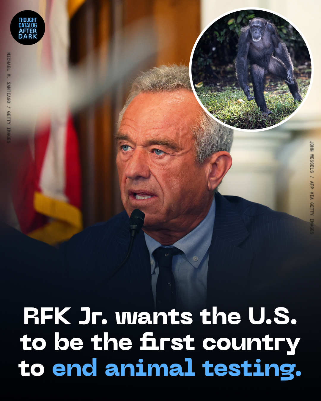 RFK Jr. speaking or appearing in a public setting related to animal testing policy