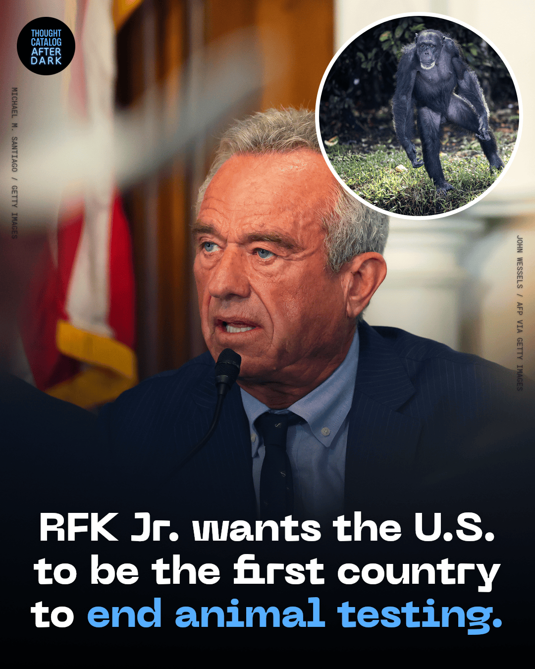 RFK Jr. speaking or appearing in a public setting related to animal testing policy