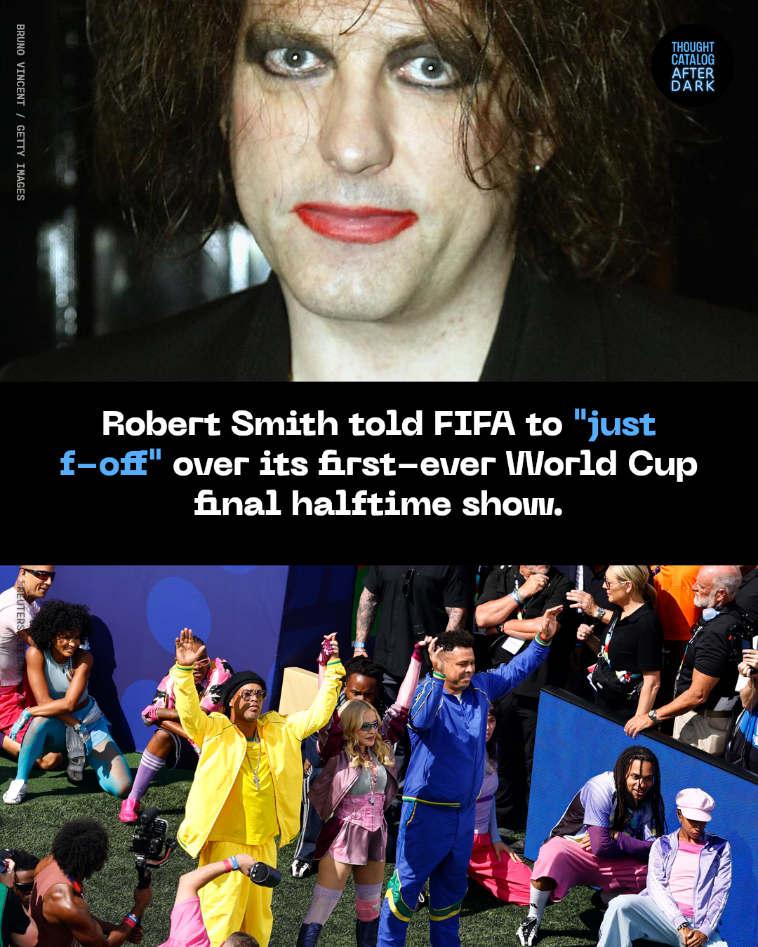 Robert Smith, frontman of The Cure