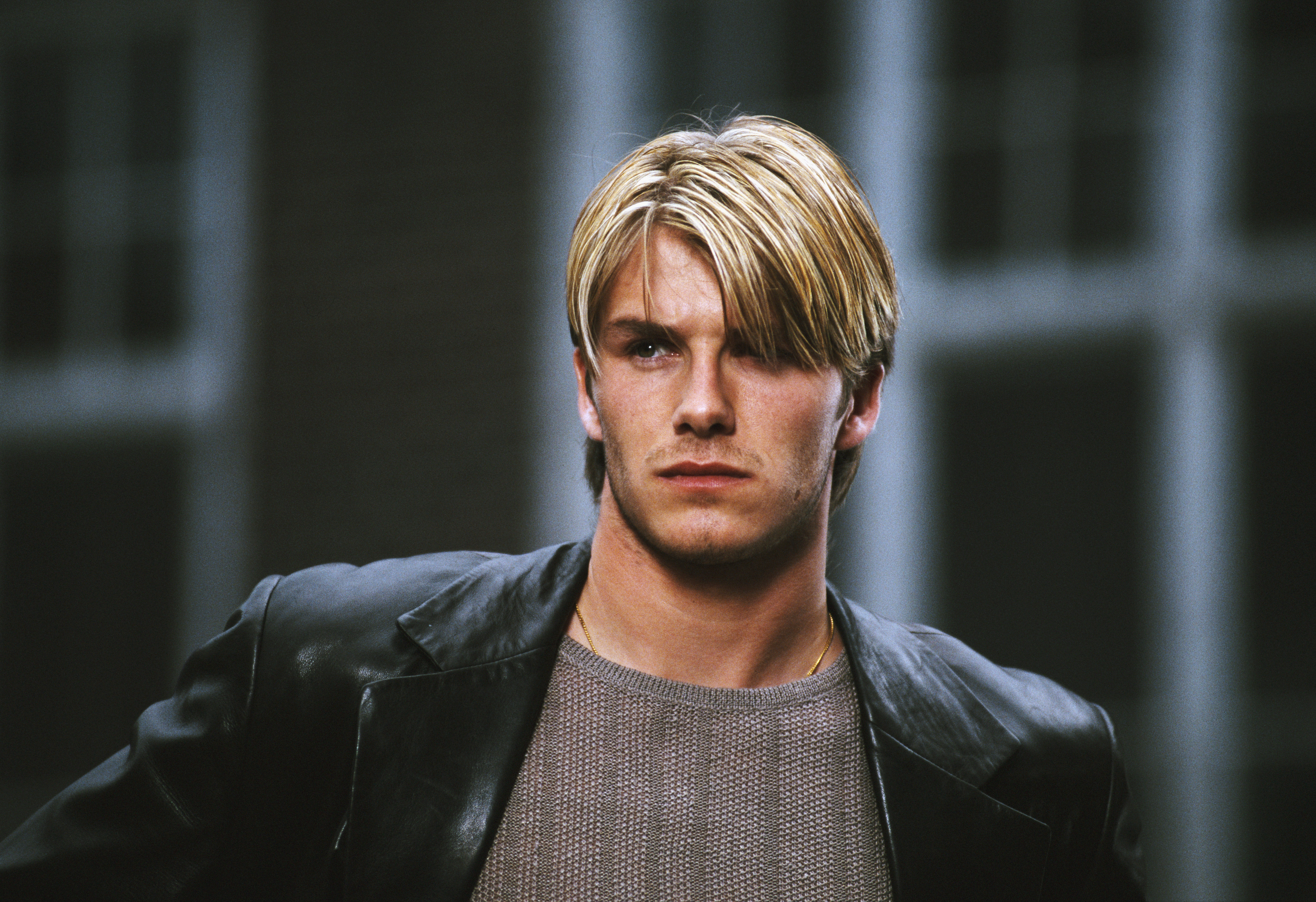 David Beckham during a Manchester United commercial shoot in Manchester, England, in 1998
