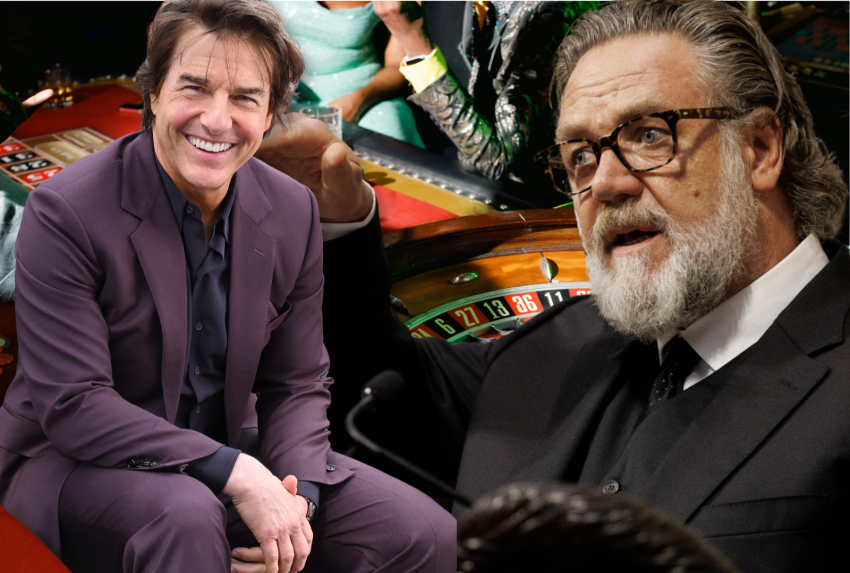Russell Crowe Says Tom Cruise Once Taught Him a Blackjack System That Casinos Try to Break Up