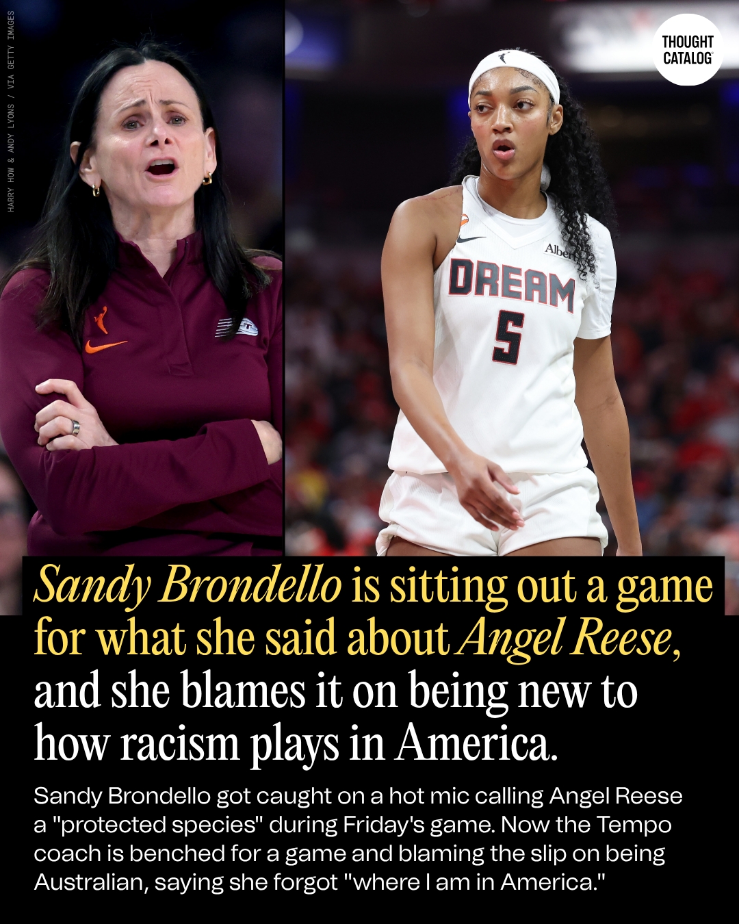 Sandy Brondello Is Sitting Out a Game for What She Said About Angel Reese, and She Blames It on Being New to How Racism Plays in America
