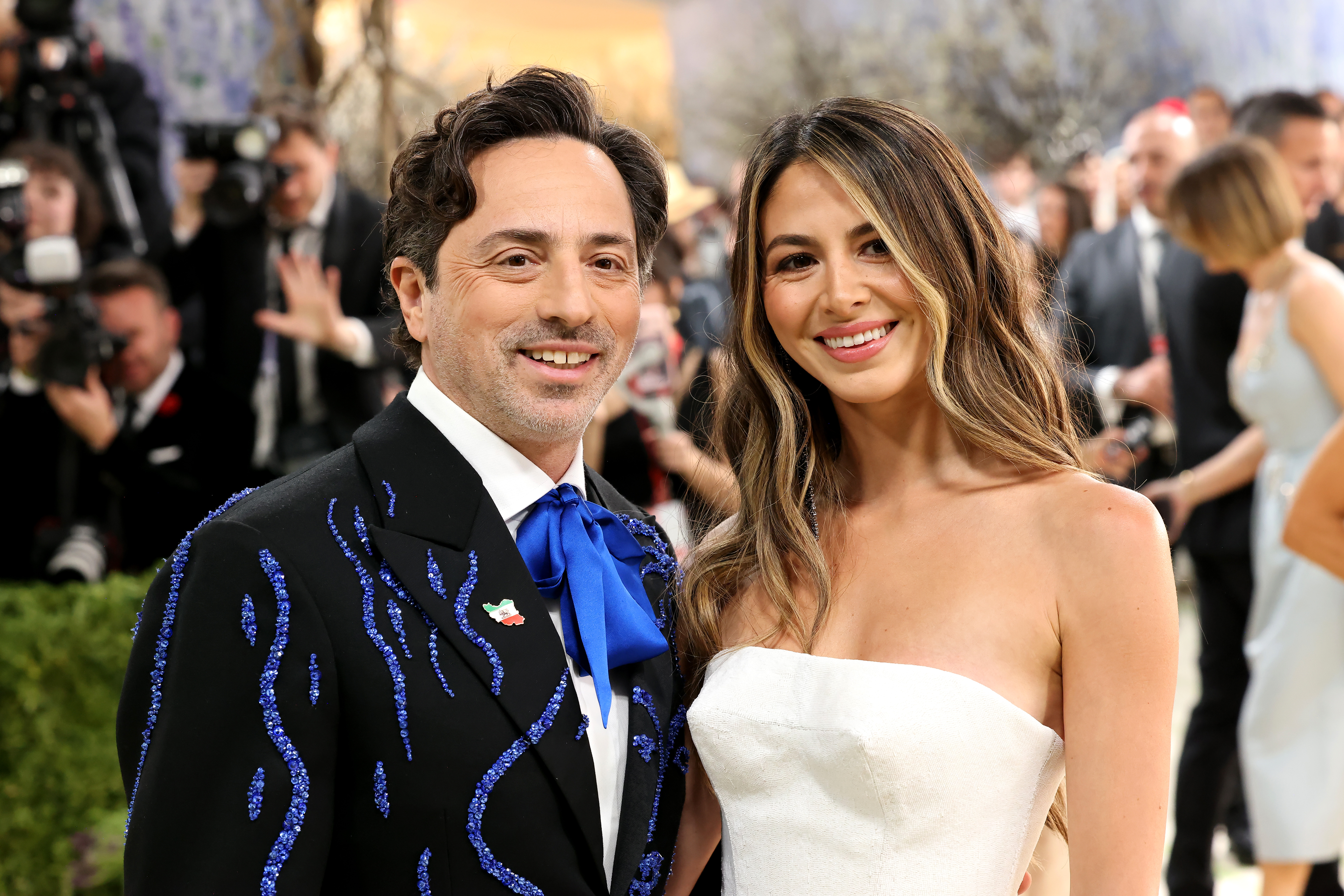 Sergey Brin and Gerelyn Gilbert-Soto at the 2026 Met Gala at the Metropolitan Museum of Art in New York City