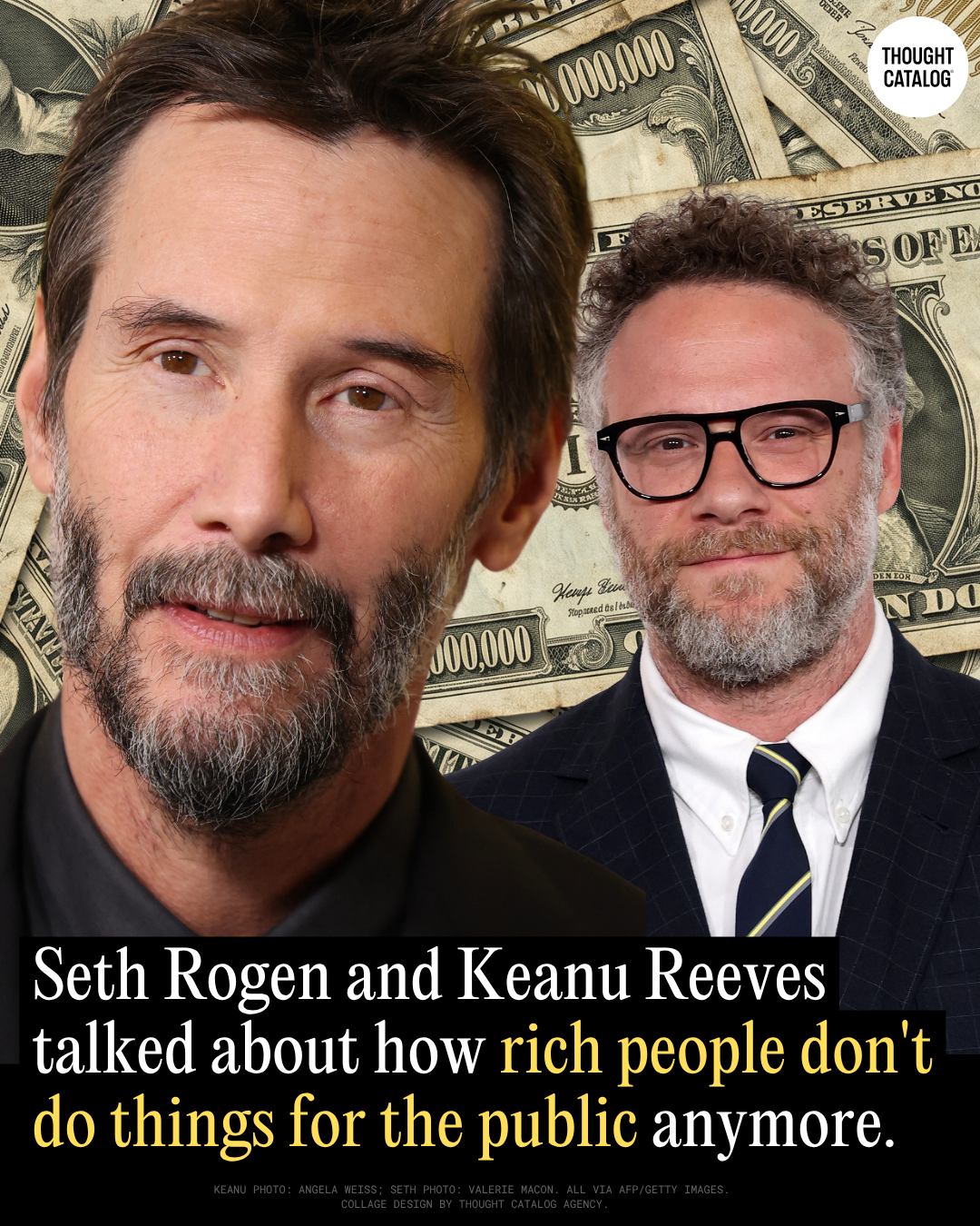 Seth Rogen and Keanu Reeves Talked About How Rich People Don't Do Things for the Public Anymore