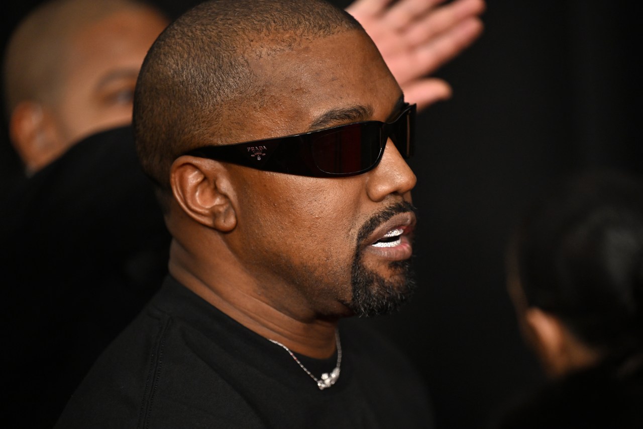 Kanye West arriving at the 67th Annual Grammy Awards at Crypto.com Arena in Los Angeles