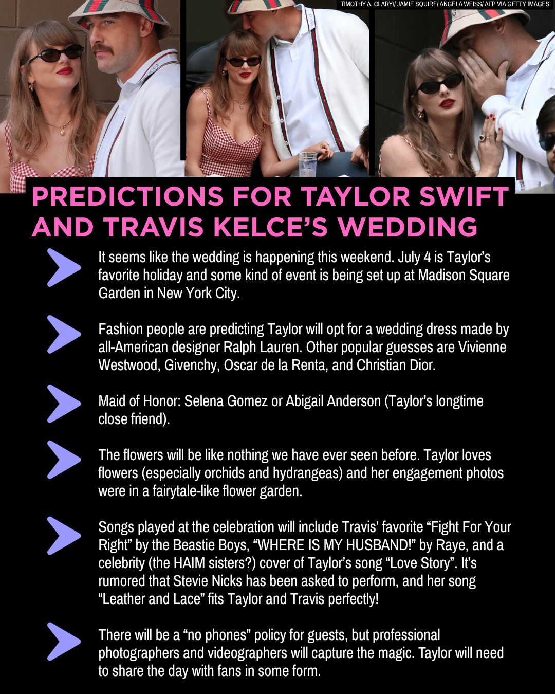 Taylor Swift Wedding Predictions