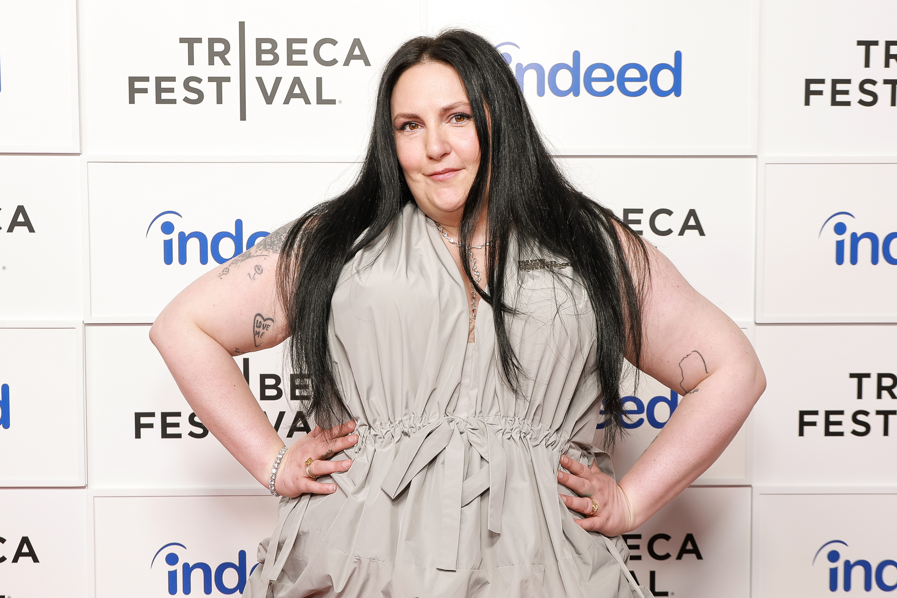 Click to open the image gallery Lena Dunham at Spring Studios during the 2025 Tribeca Festival