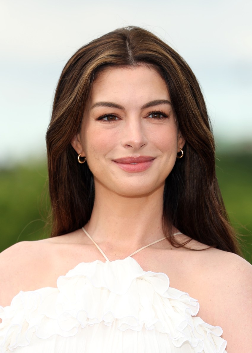 Anne Hathaway at The Odyssey photocall at the IET Building in London