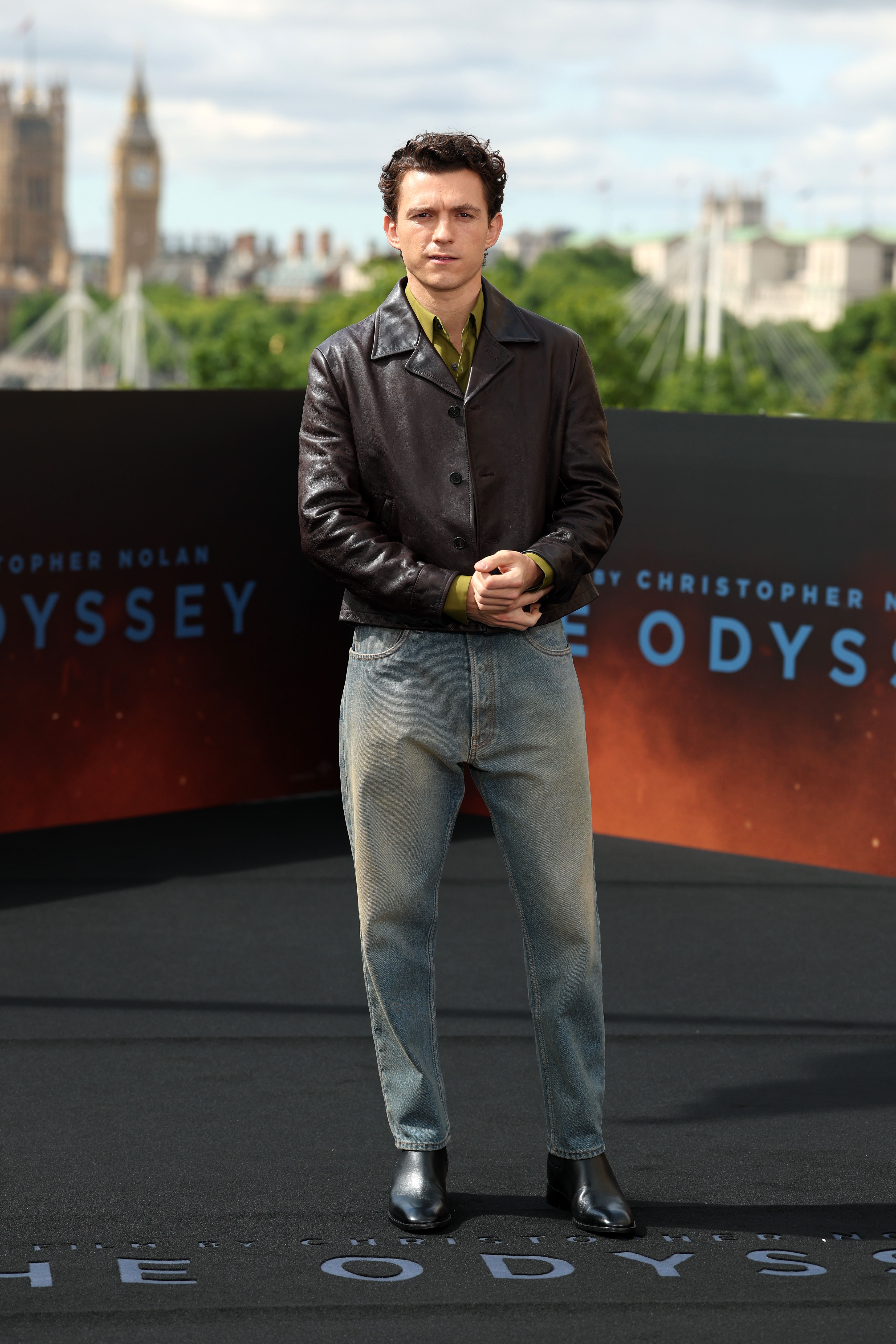 Tom Holland at The Odyssey photocall at the IET Building in London