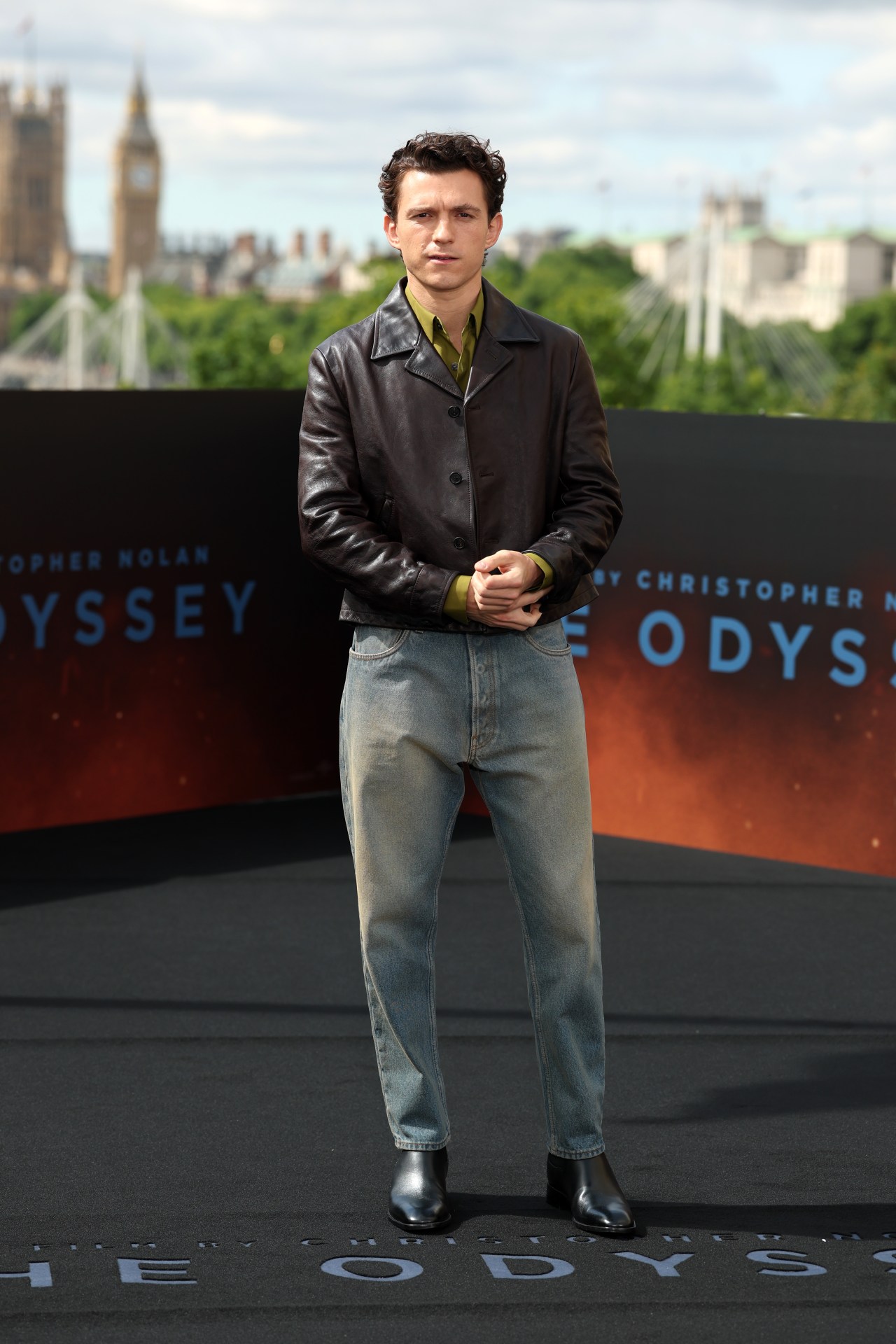Tom Holland at The Odyssey photocall at the IET Building in London