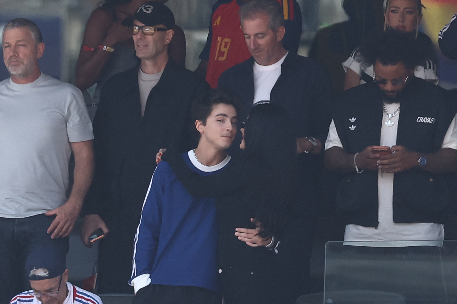 Click to open the image gallery Timothée Chalamet and Kylie Jenner at the 2026 FIFA World Cup final in East Rutherford, New Jersey
