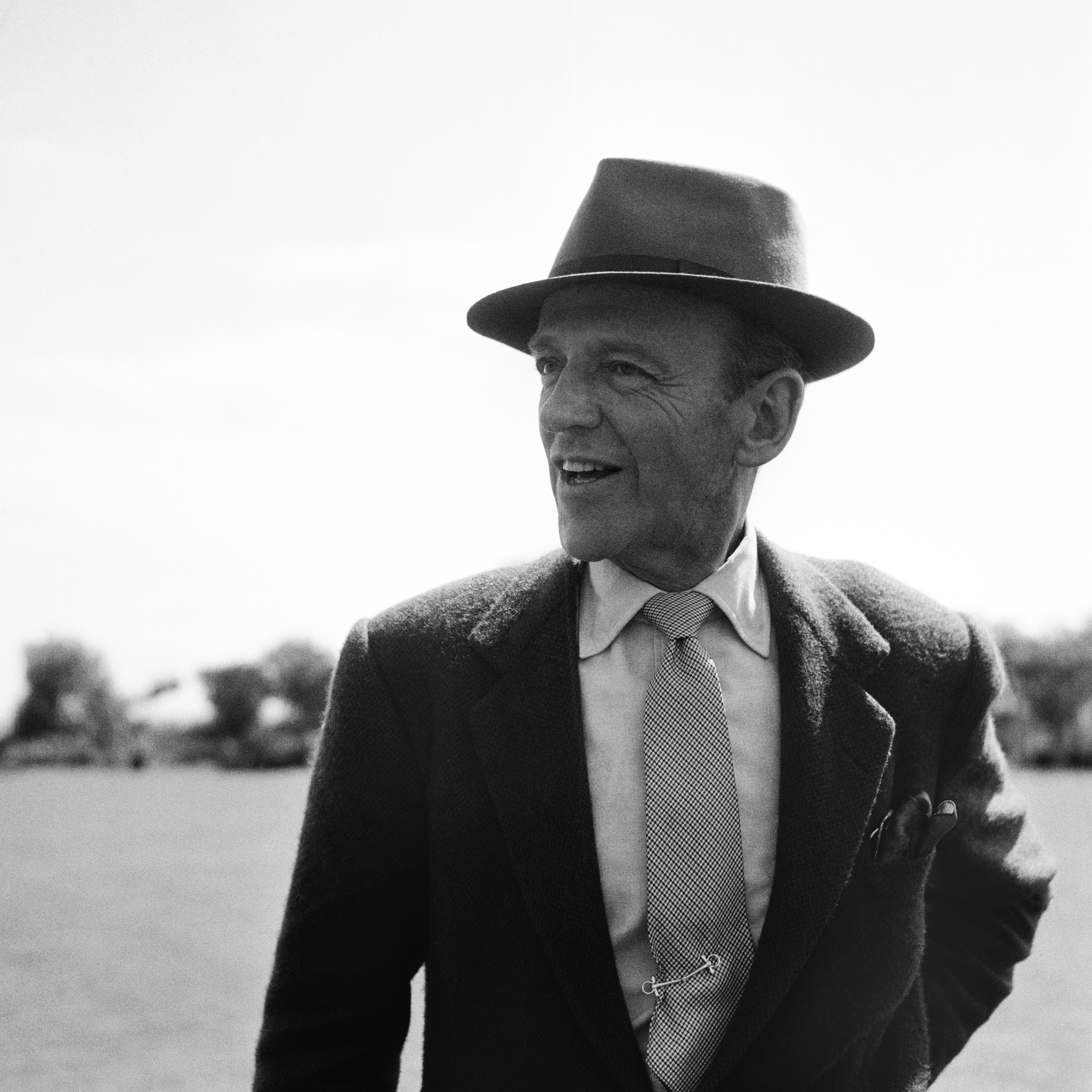 Fred Astaire in a portrait photograph taken in 1956.