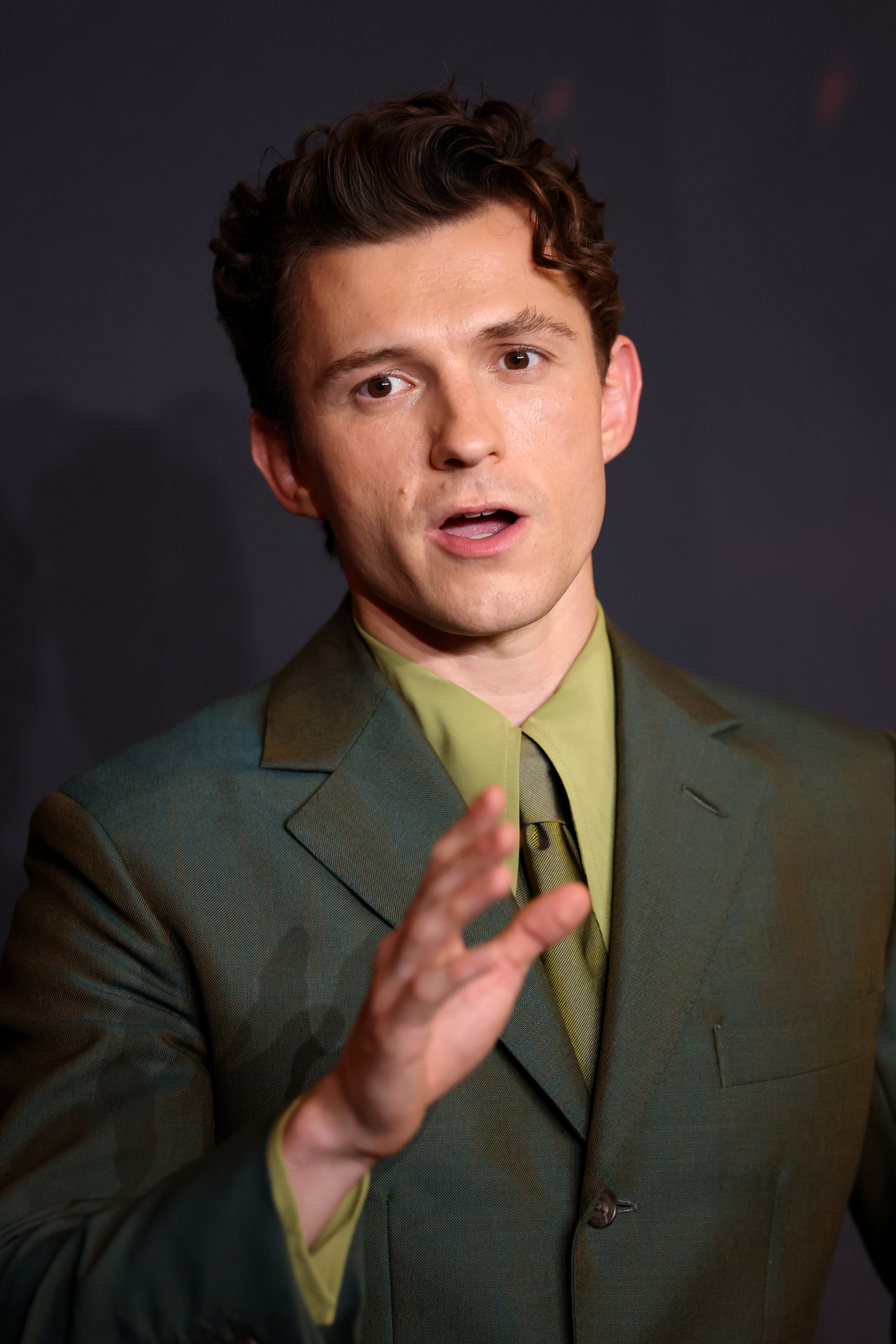 Tom Holland at the Paris premiere of "The Odyssey" in July 2026
