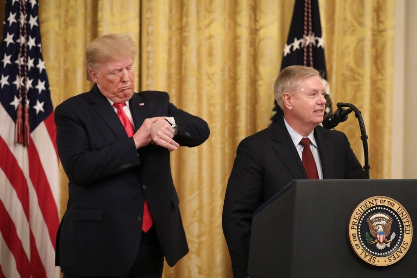 Trump Says the FBI Is “Wasting Their Time” Chasing Conspiracy Theories About Lindsey Graham’s Death