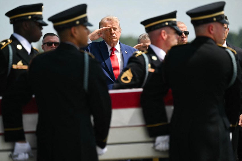 Trump Says the Four Soldiers Killed in Iran This Week All Told Him Iran Can’t Have a Nuclear Weapon