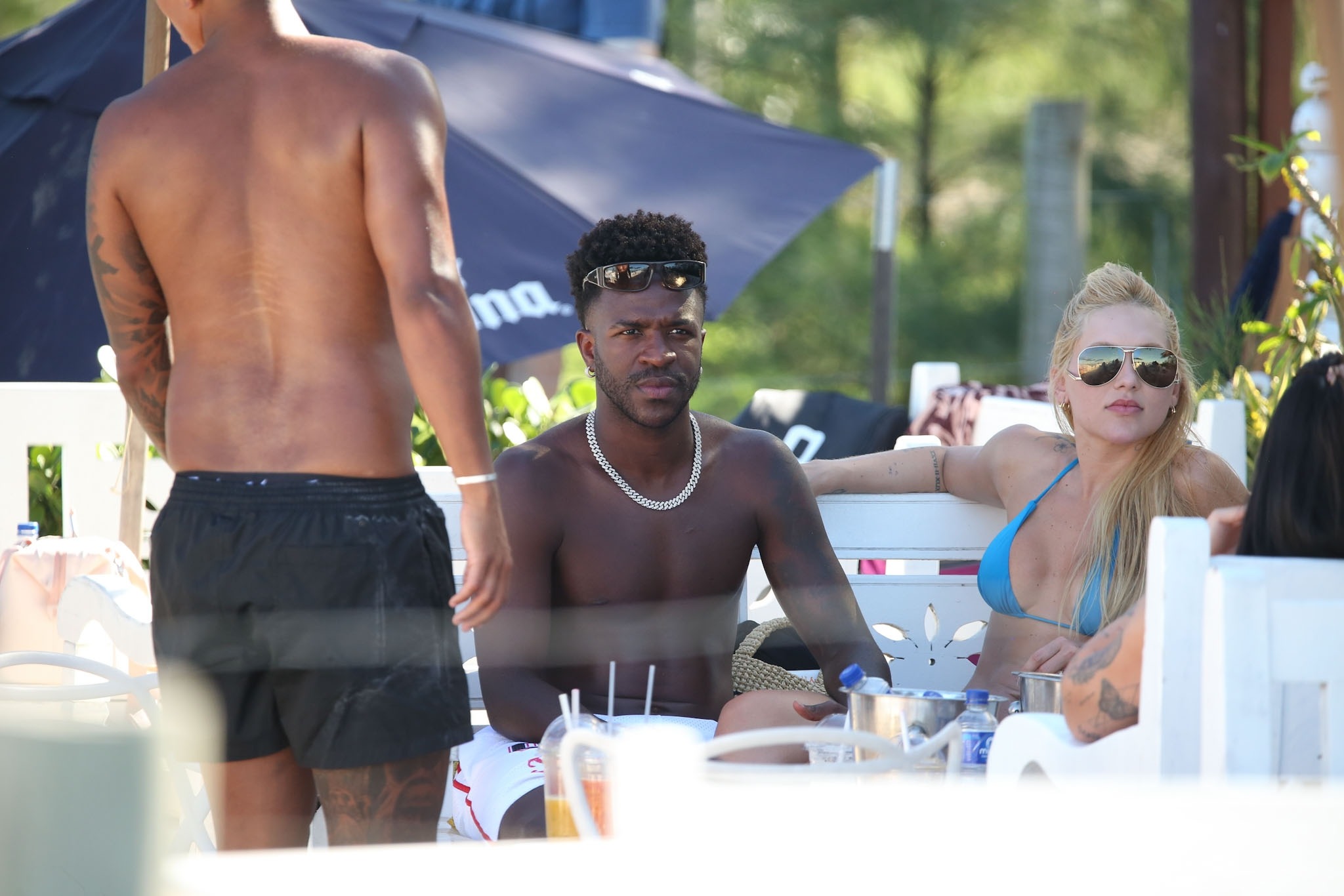 Vinícius Jr. and Virginia Fonseca at Reserva Beach in Rio de Janeiro
