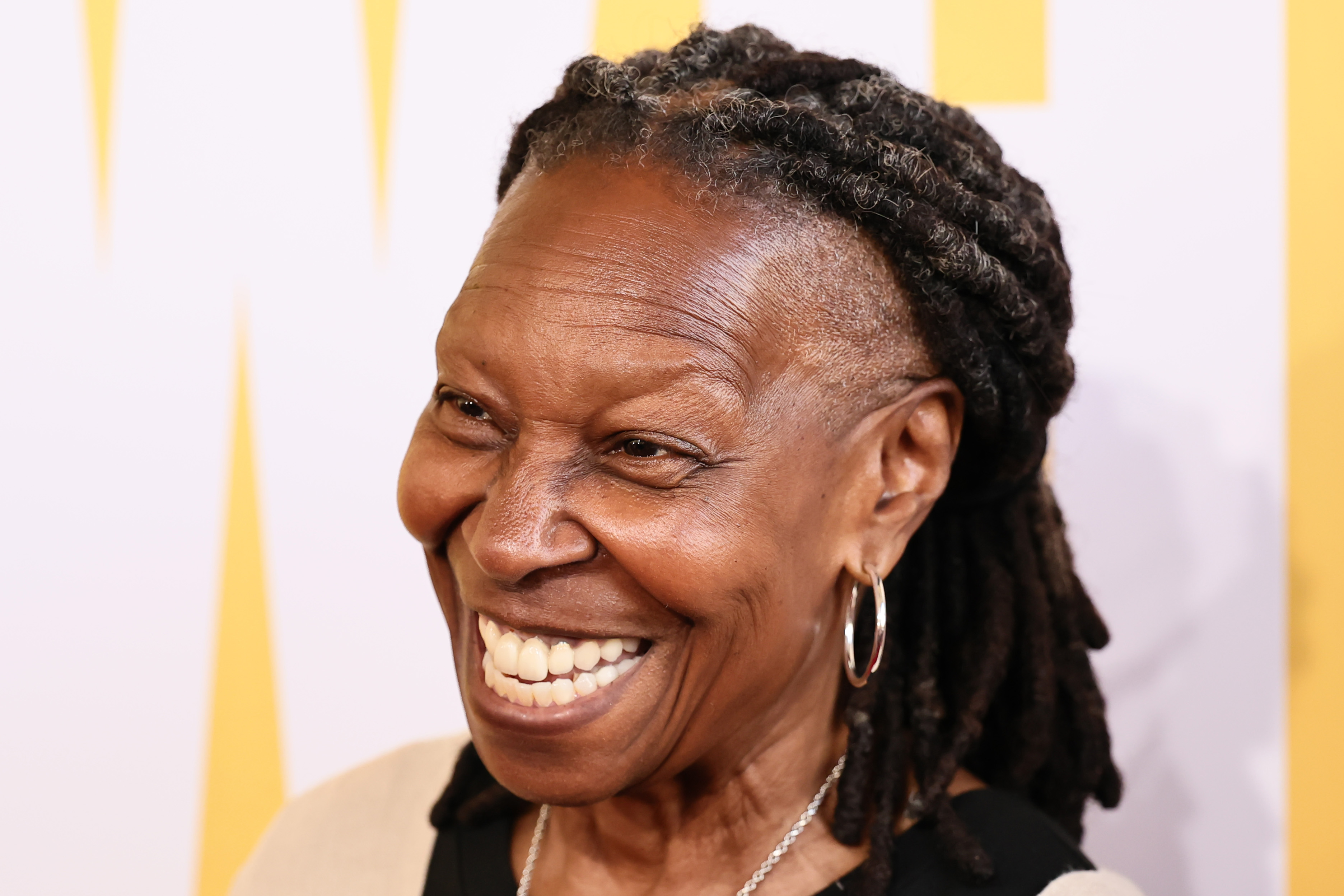 Whoopi Goldberg on the red carpet at the Mitzi E. Newhouse Theater for the opening night of The Whoopi Monologues in New York City