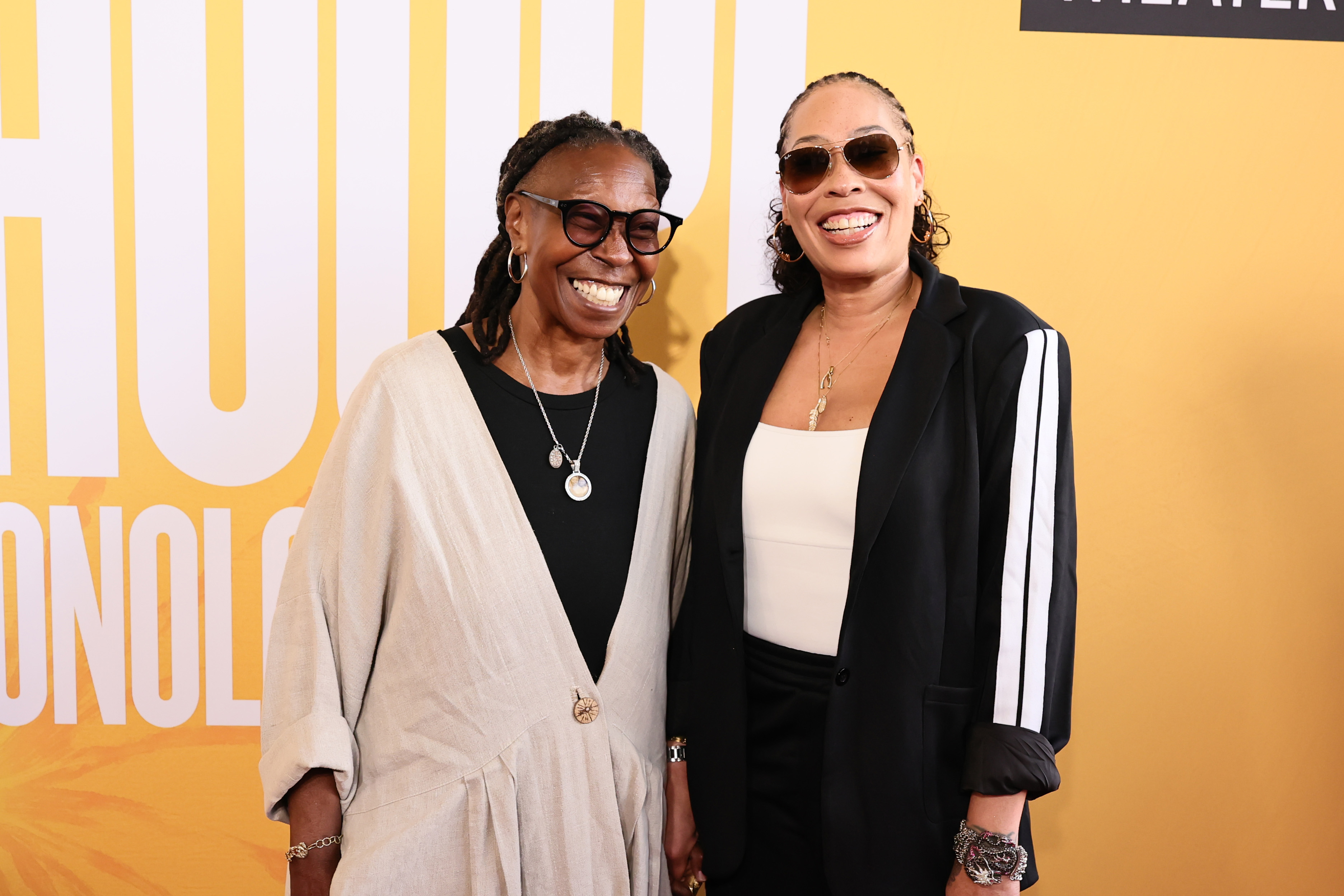 Whoopi Goldberg and daughter Alexandrea Martin Dean on the red carpet at the opening night of "The Whoopi Monologues" in New York City