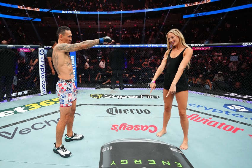 WNBA Star Sophie Cunningham Kicked Off Her Kicks and Went Barefoot for a Surprise Turn as a UFC Ring Girl, Reigniting Chatter Around Her “MAGA Barbie” Label