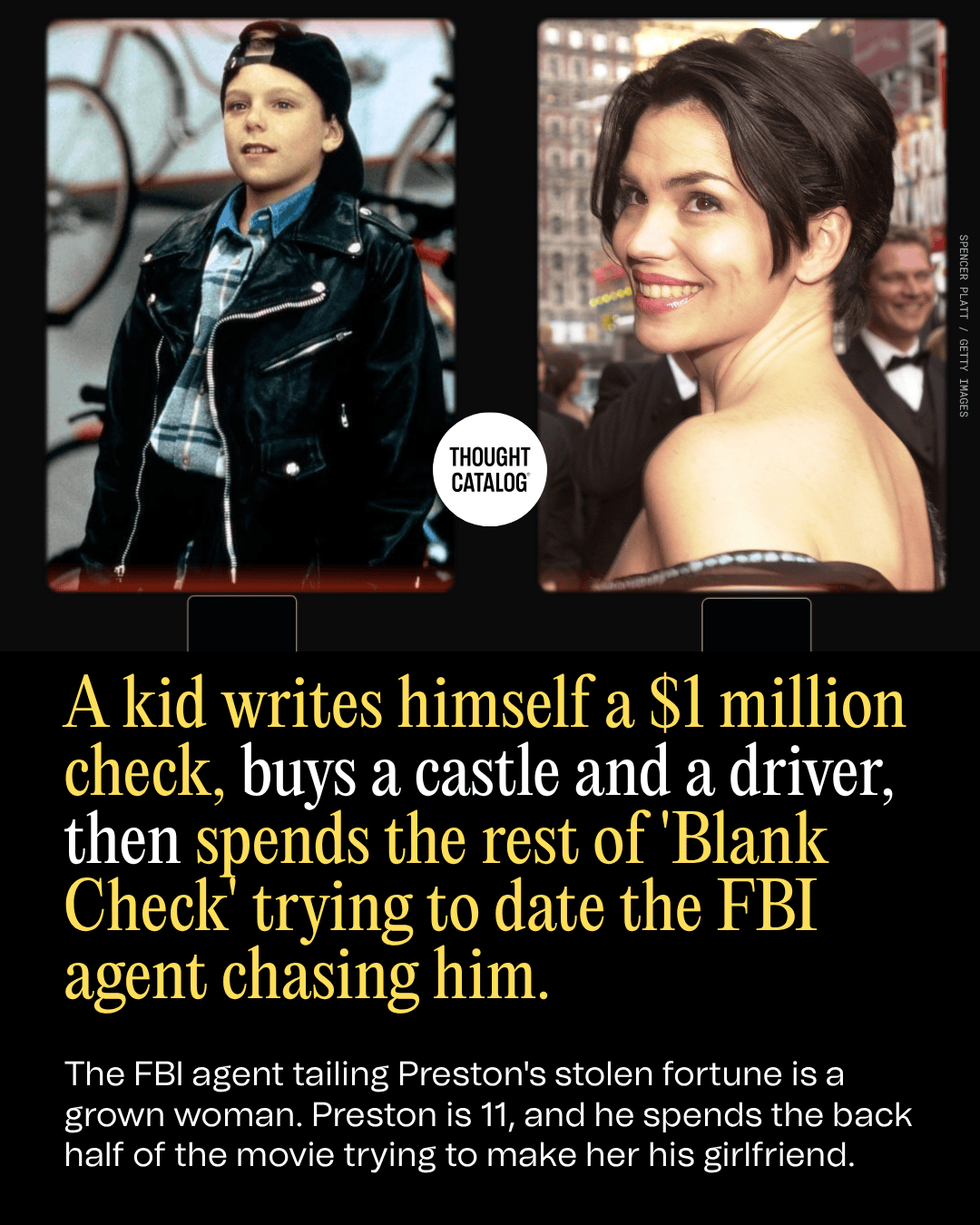 A Kid Writes Himself a $1 Million Check, Buys a Castle and a Driver, Then Spends the Rest of 'Blank Check' Trying to Date the FBI Agent Chasing Him