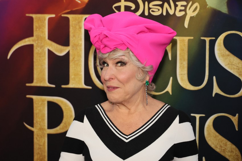 Bette Midler on the red carpet at the Hocus Pocus 2 premiere in New York City