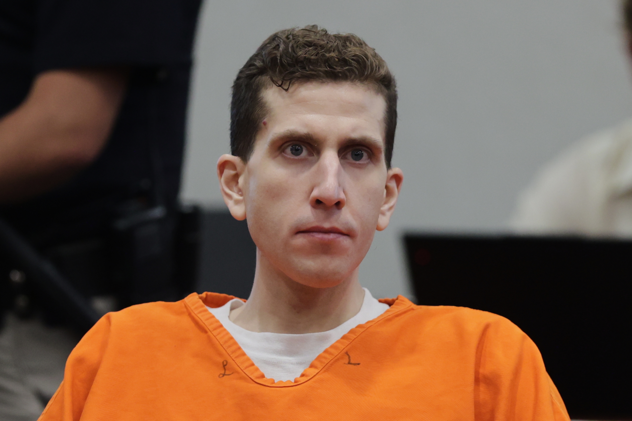 Bryan Kohberger seated at a courtroom table during his sentencing hearing at Ada County Courthouse in Boise, Idaho
