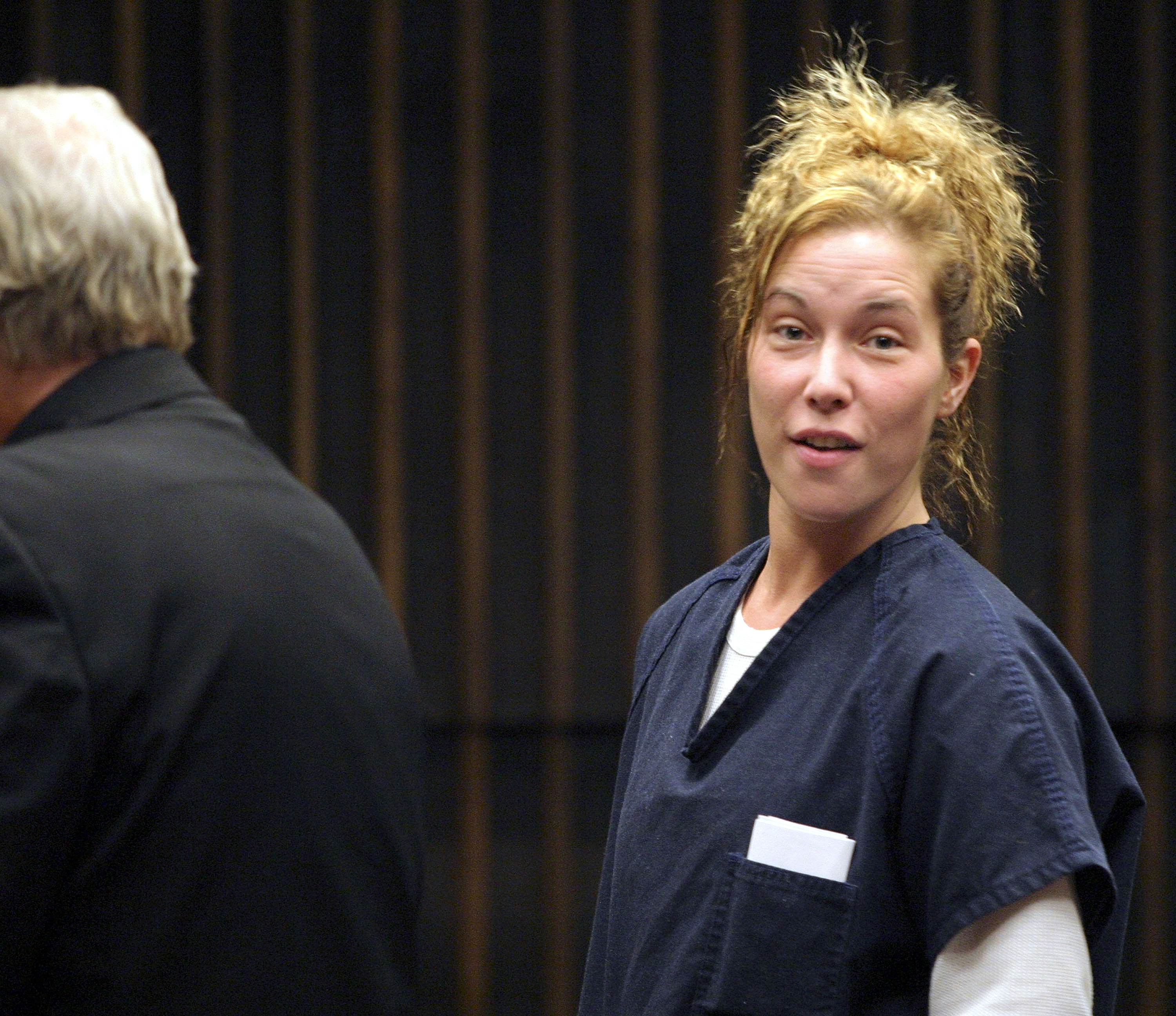 Kimberly Mathers appearing in Macomb County Circuit Court during her probation hearing in Mt. Clemens, Michigan