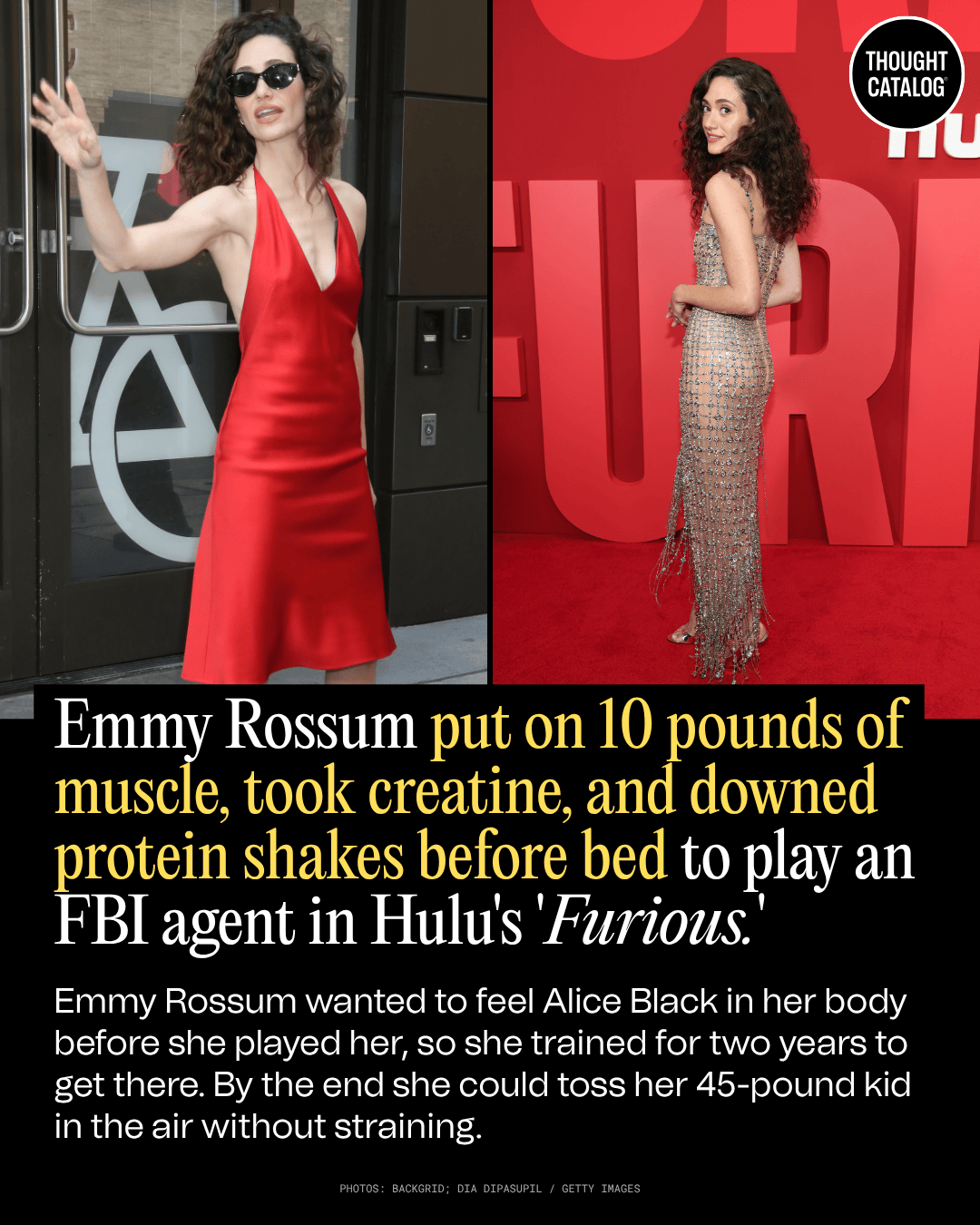 Emmy Rossum Put On 10 Pounds of Muscle, Took Creatine, and Downed Protein Shakes Before Bed to Play an FBI Agent in Hulu's 'Furious'
