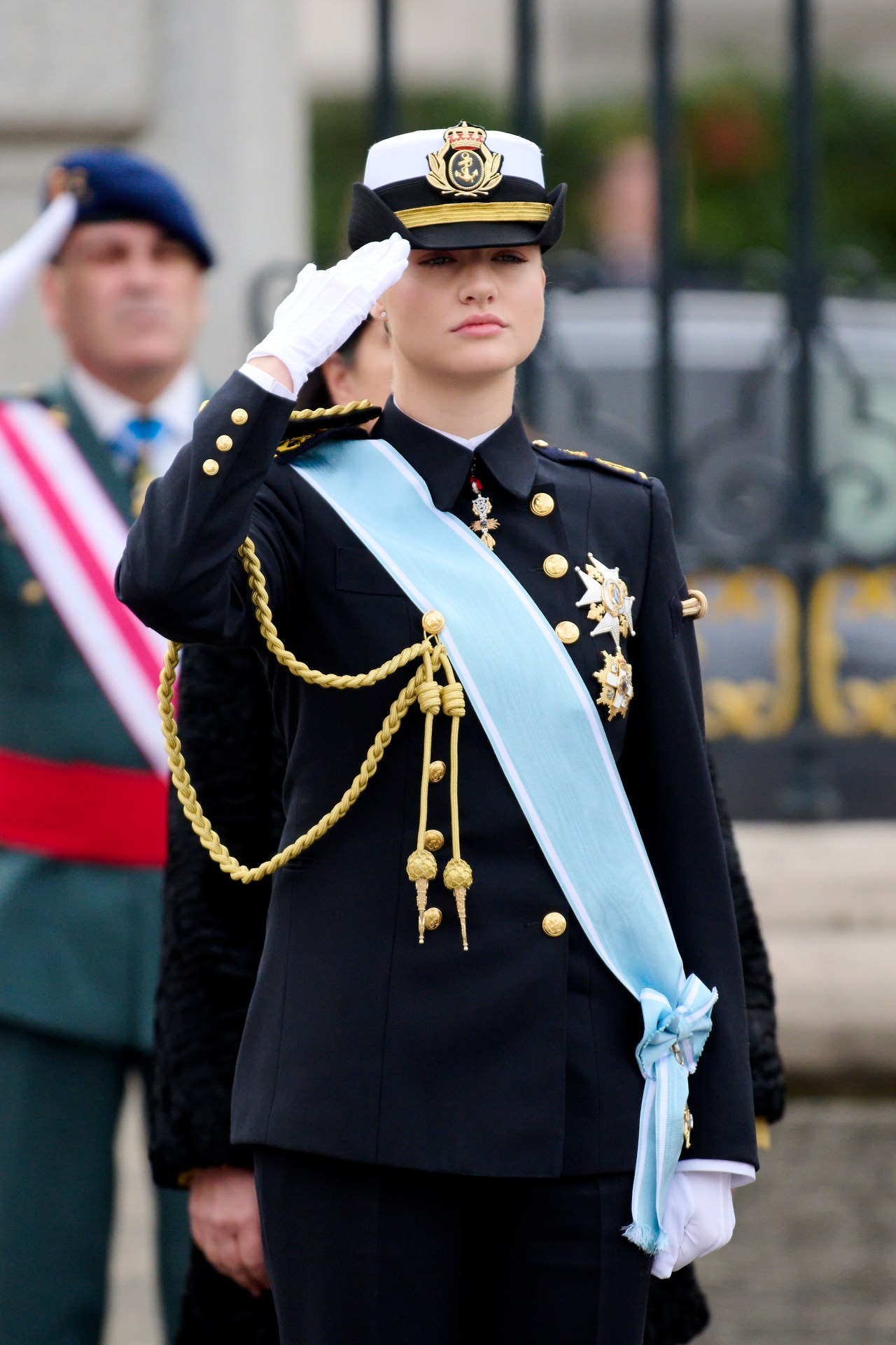 Crown Princess Leonor of Spain at the Pascua Militar ceremony at the Royal Palace in Madrid