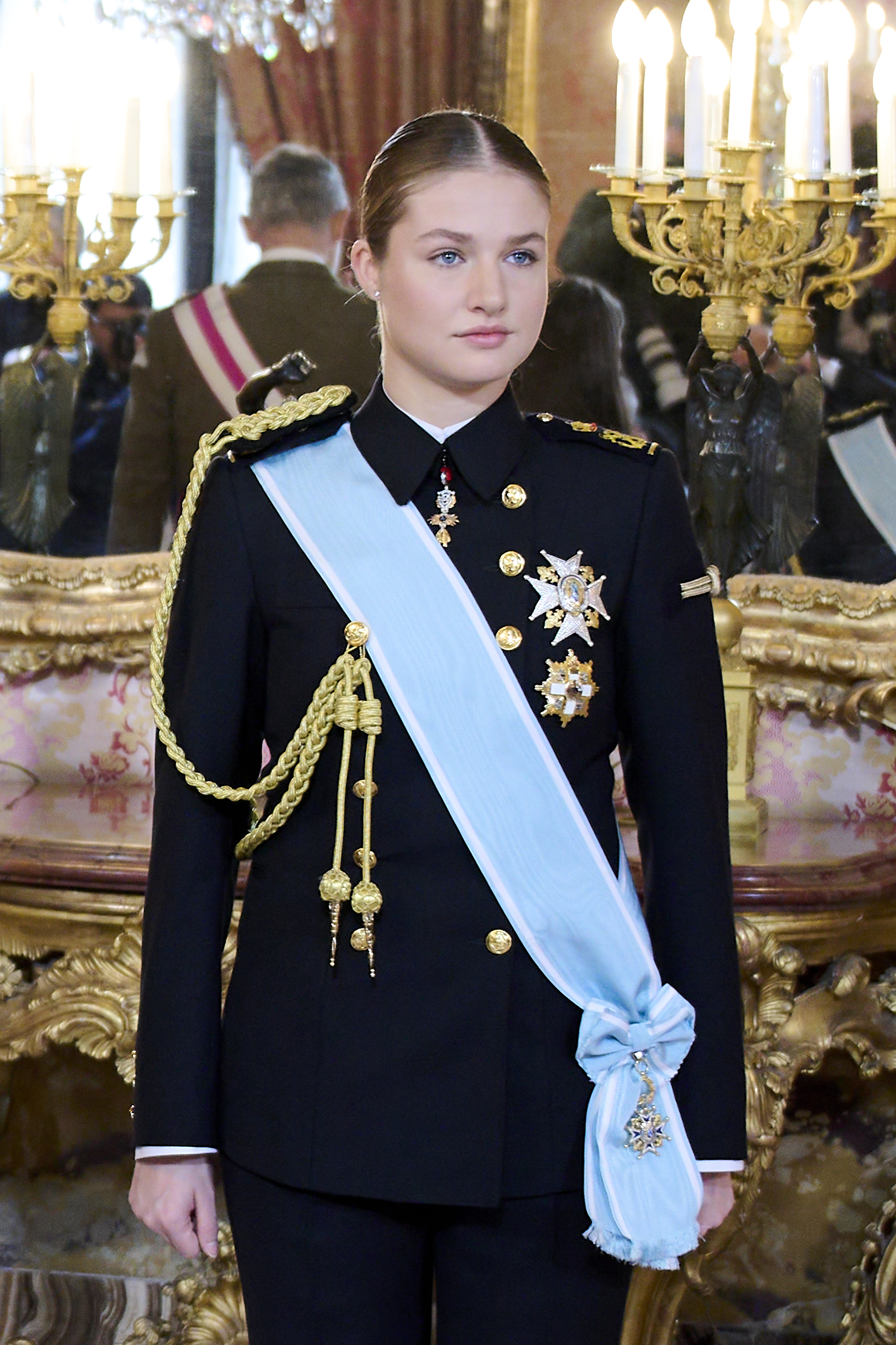Crown Princess Leonor of Spain at the Pascua Militar ceremony at the Royal Palace in Madrid