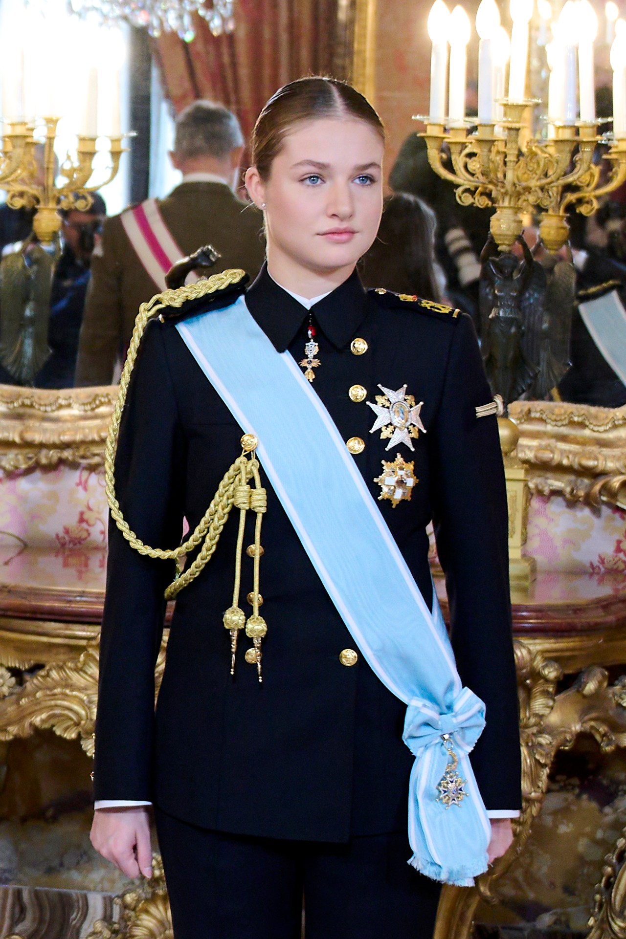 Crown Princess Leonor of Spain at the Pascua Militar ceremony at the Royal Palace in Madrid