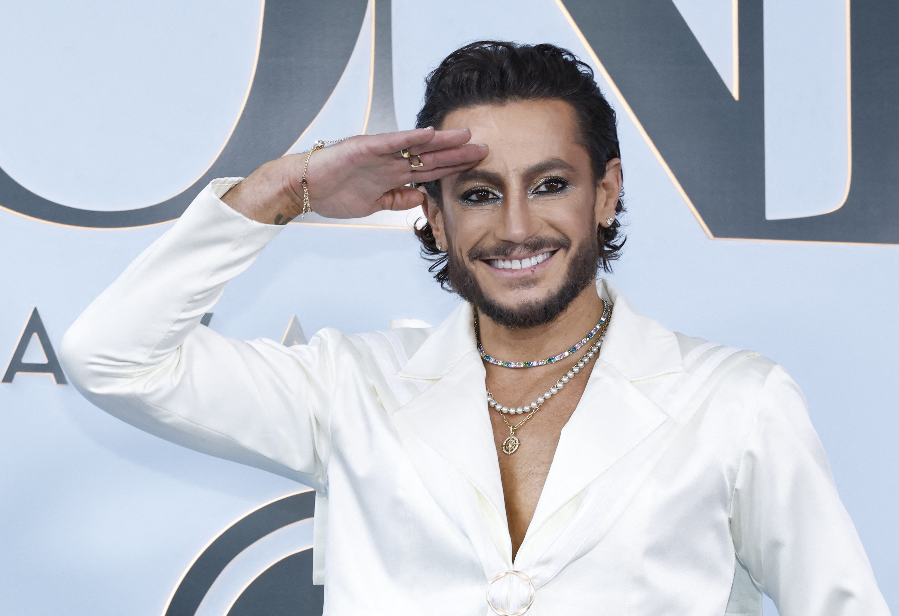 Frankie Grande on the red carpet at the 79th Annual Tony Awards at Radio City Music Hall in New York City